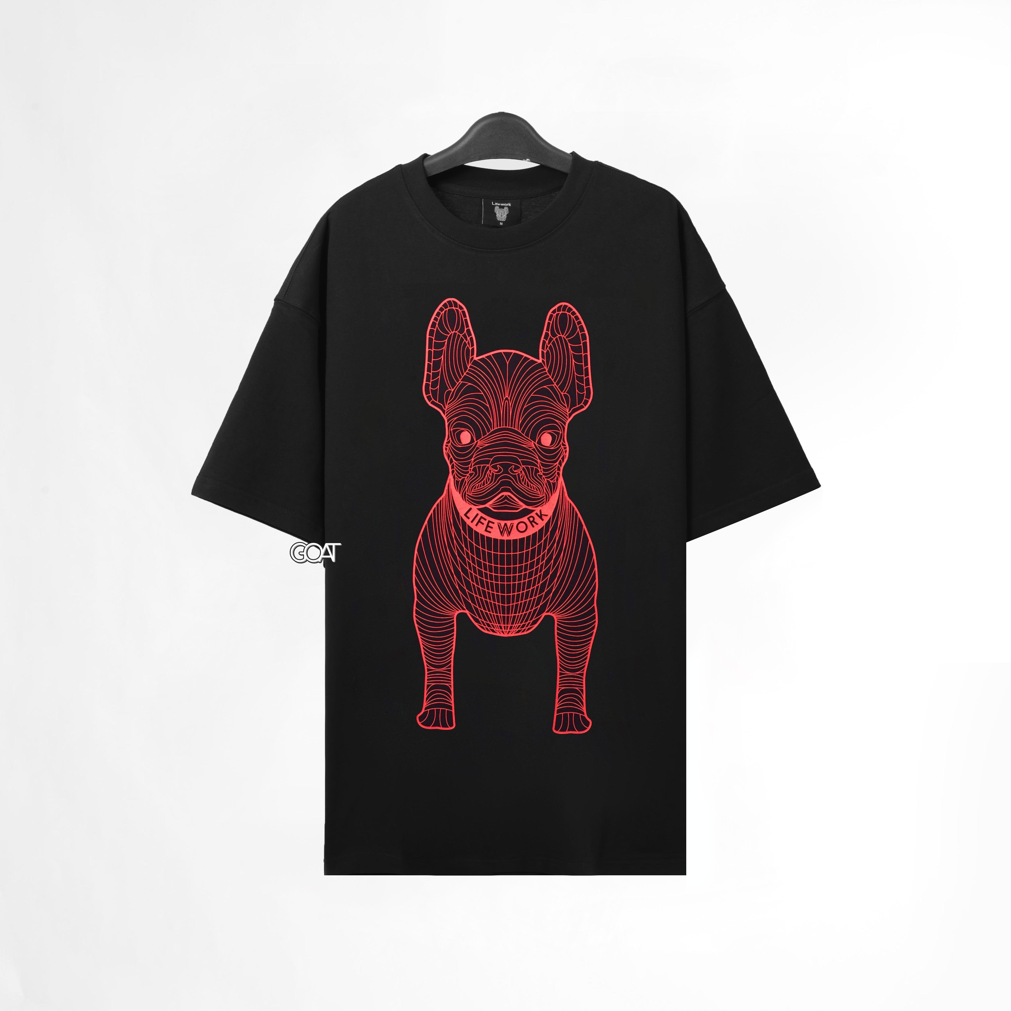 LIFEWORK BIG LADOG T-SHIRT - BLACK/RED