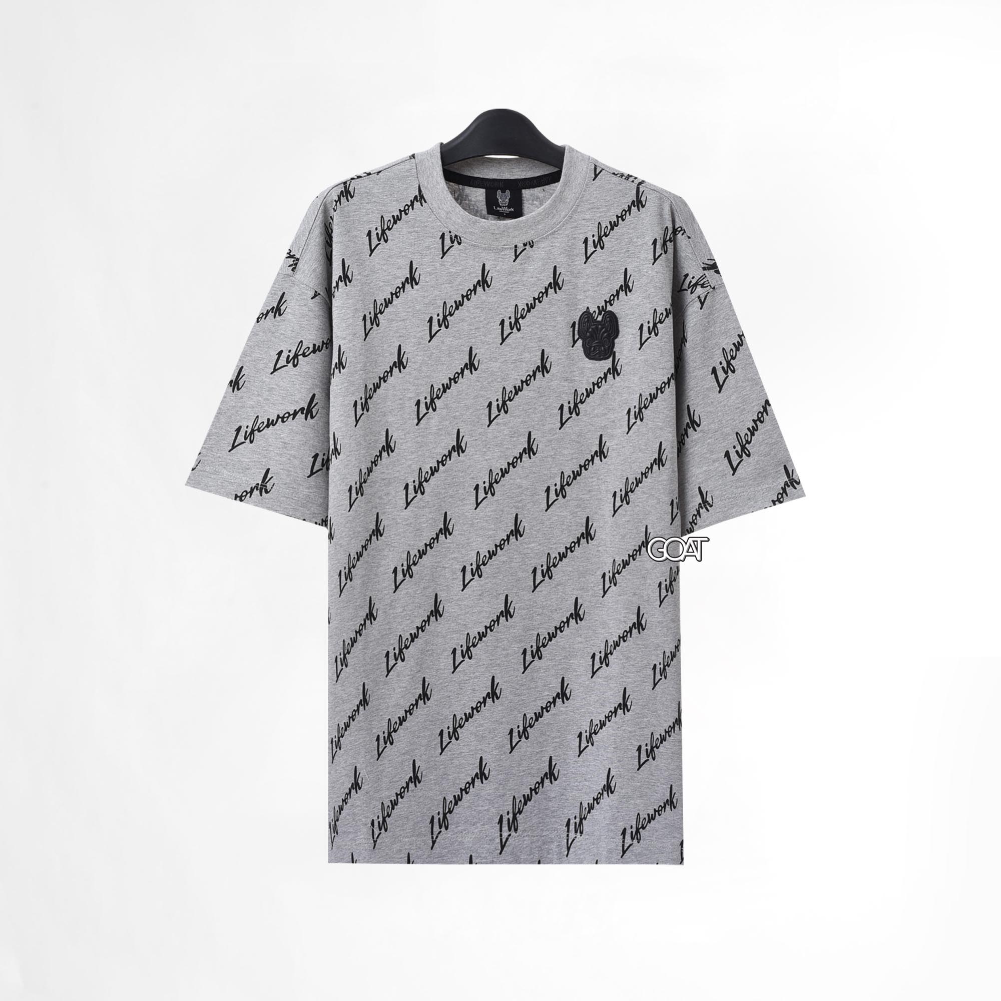 LIFEWORK MONOGRAM SS23 T-SHIRT - MELAGE GRAY