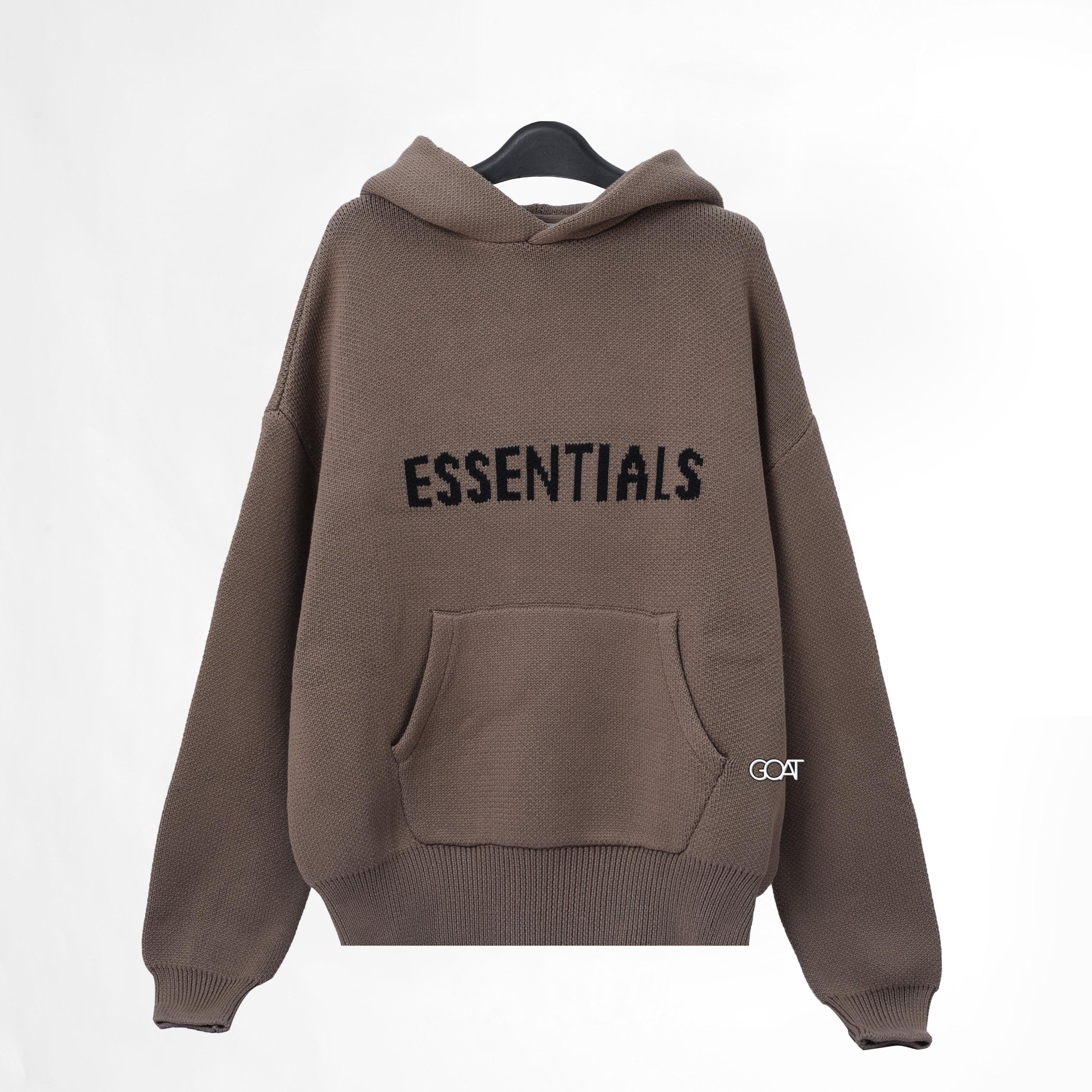 FOG ESSENTIALS KNIT PULLOVER HOODIE - HARVEST