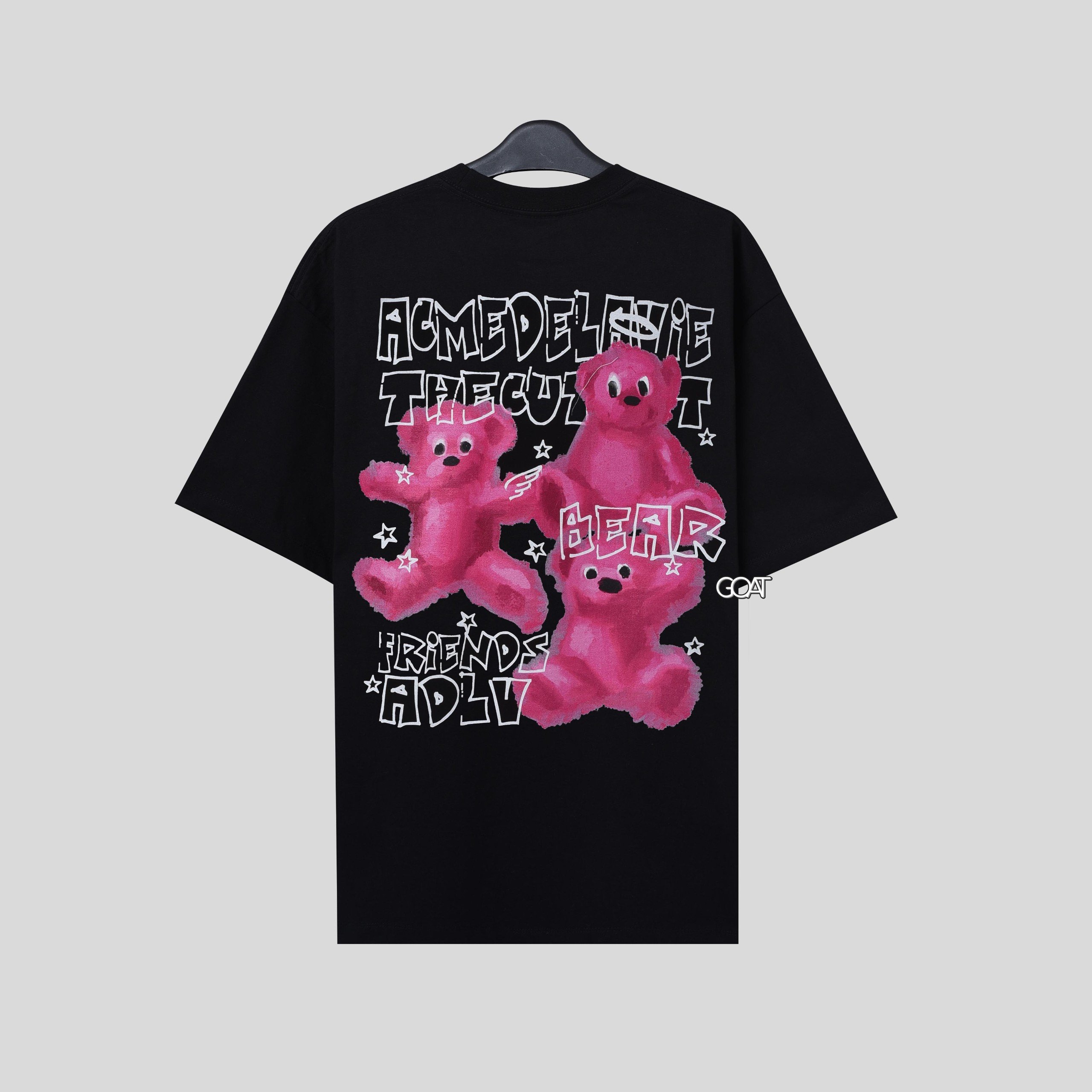 ADLV CRAYON THREE BEAR ARTWORK TSHIRT - BLACK