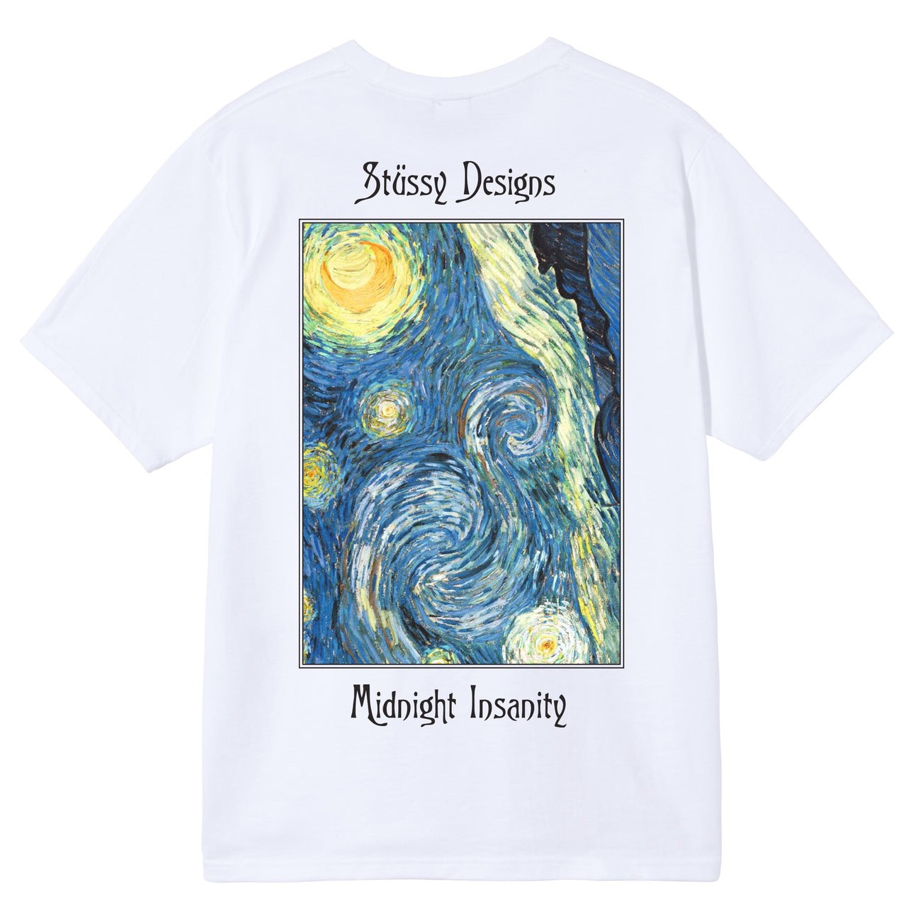 STUSSY MIDNIGHT TSHIRT - WHITE