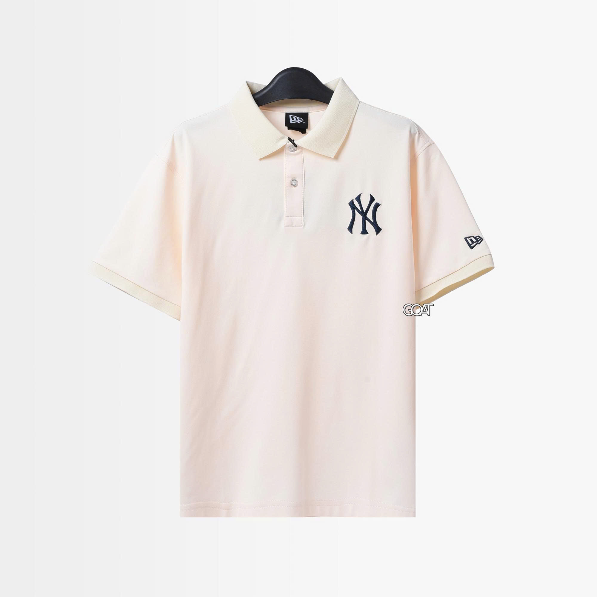 NEW ERA FLAG PIQUE POLO SHIRT - IVORY