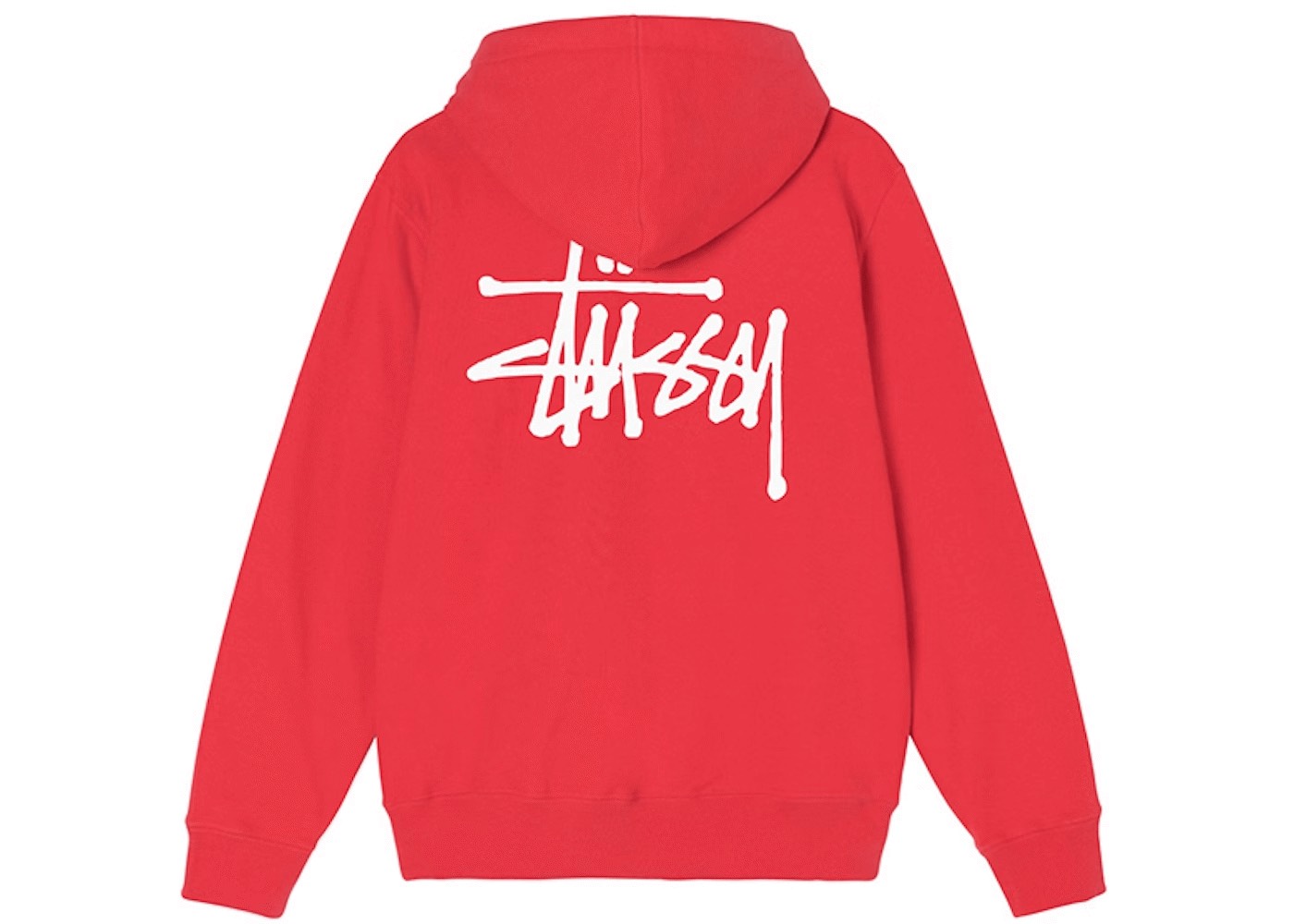 STUSSY BASIC HOODIE - RED