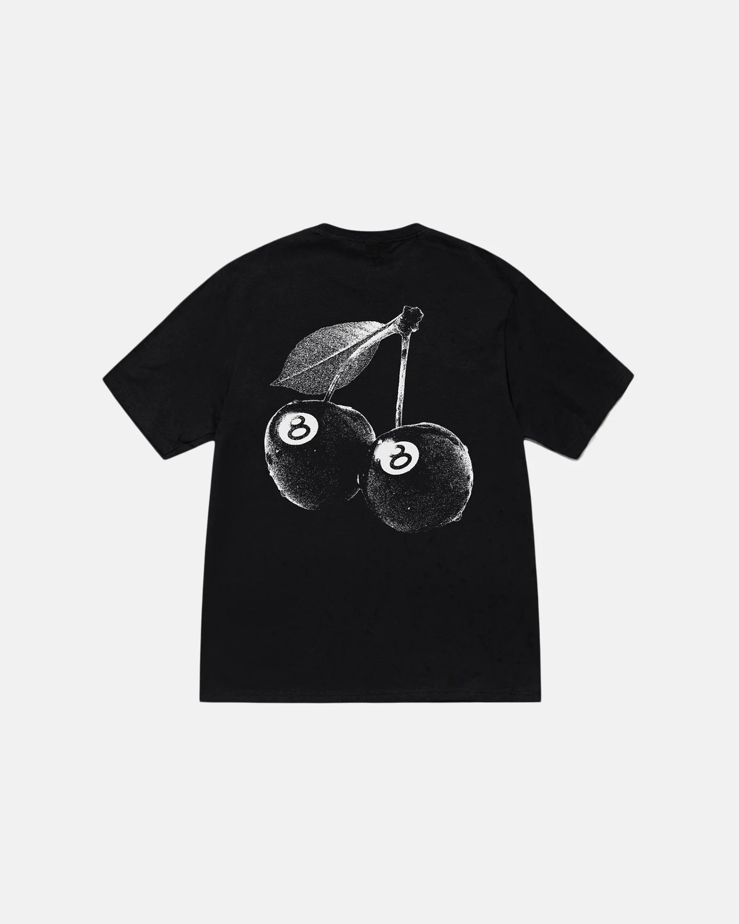 STUSSY CHERRY TEE - BLACK