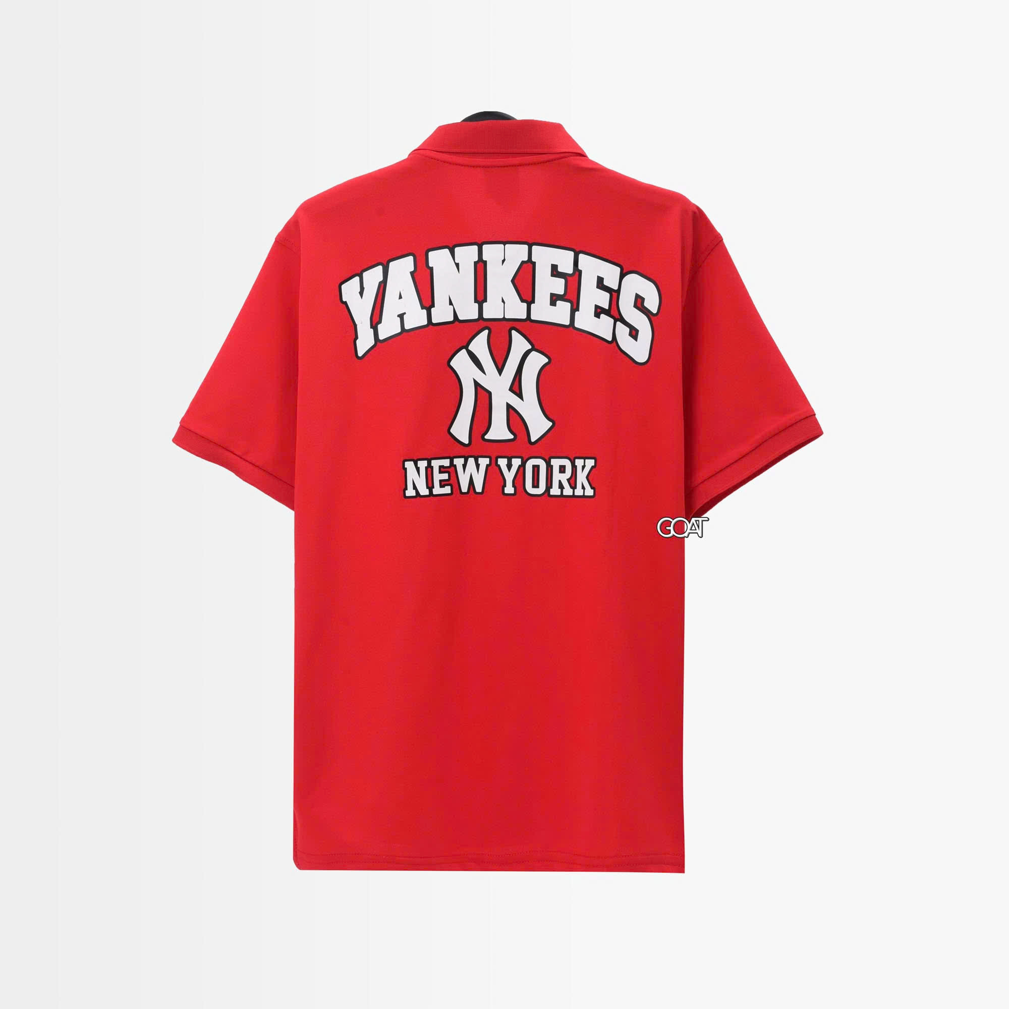NEW ERA YKNY BACK LOGO POLO SHIRT - RED