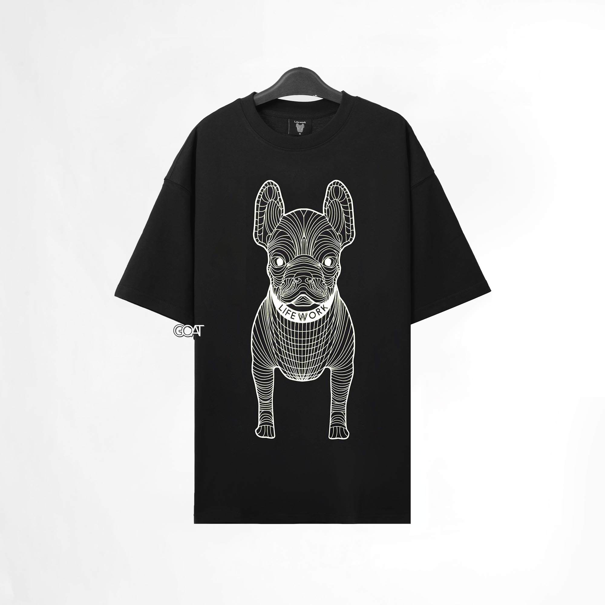 LIFEWORK BIG LADOG T-SHIRT - BLACK/WHITE
