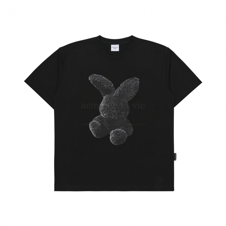 ADLV FUZZY RABBIT TSHIRT - BLACK