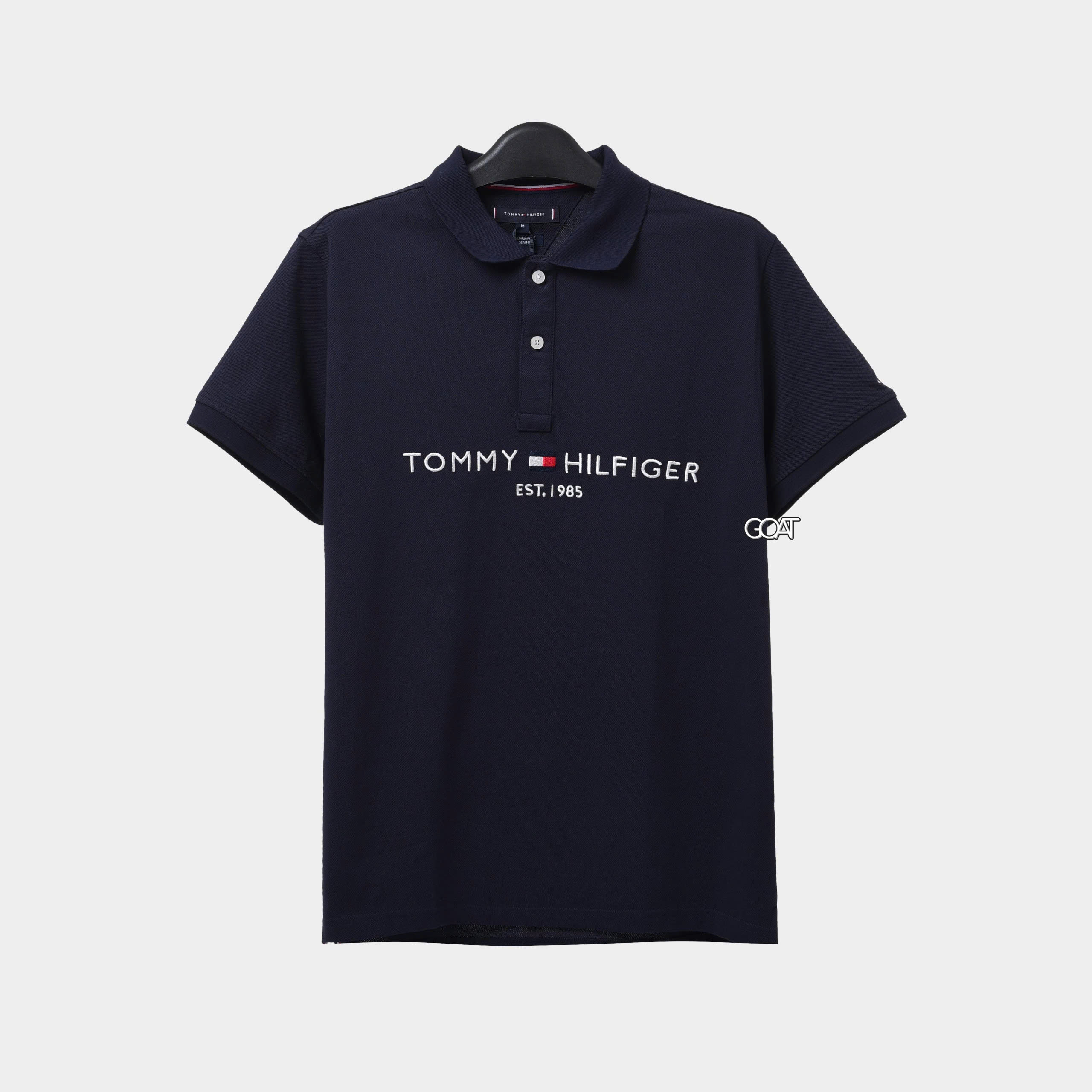 TOMMY HILFIGER BIG AND TALL POLO SHIRT - NAVY