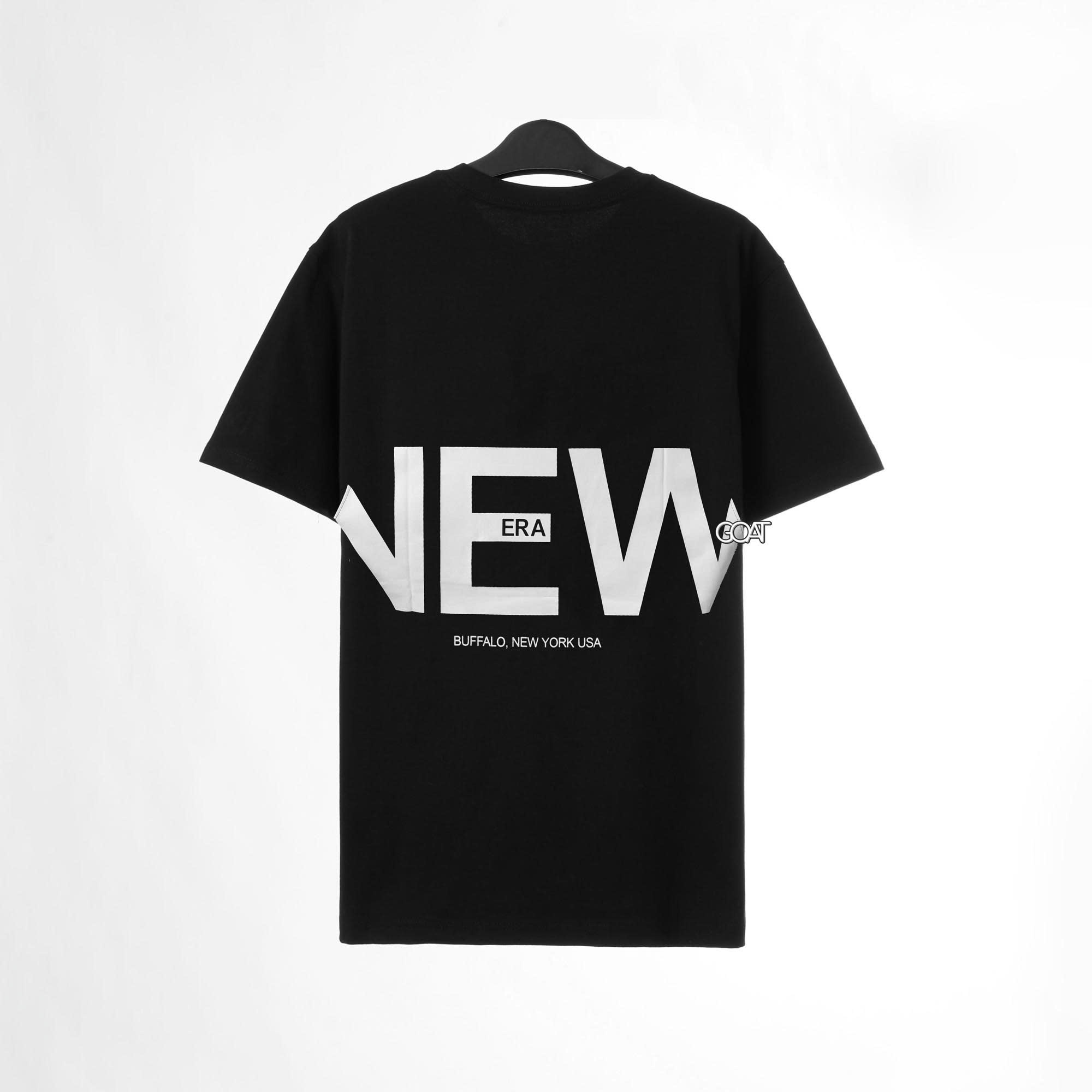 NEW ERA ZOOM UP LOGO T-SHIRT - BLACK