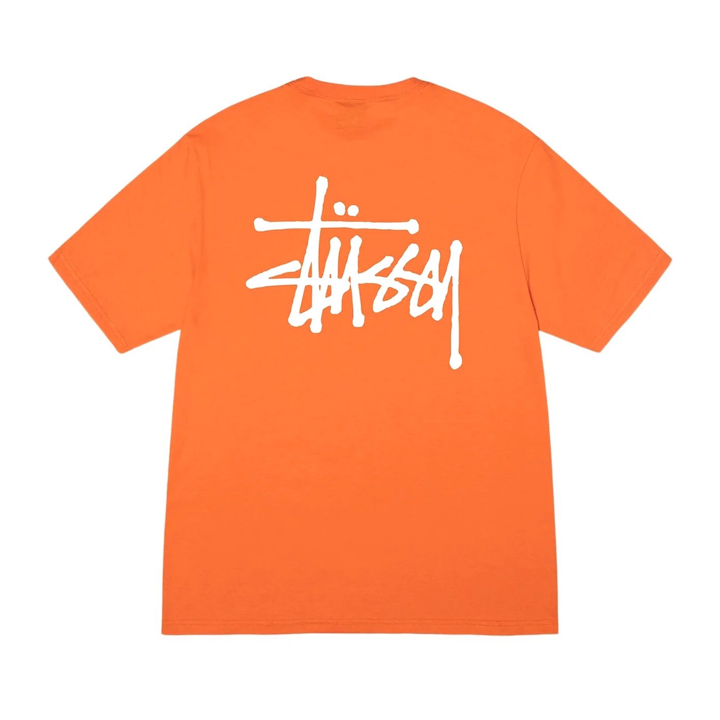 STUSSY BASIC TSHIRT - CORAL