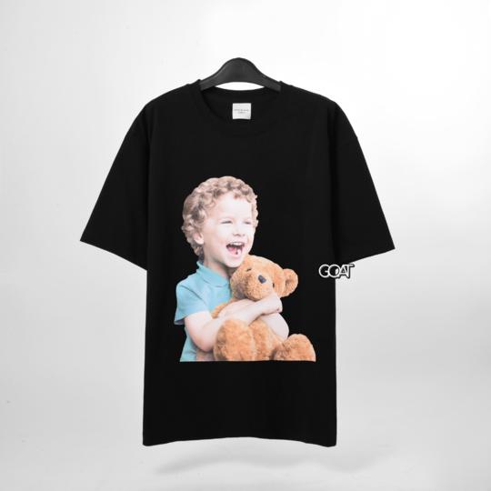 ADLV BABY FACE SHORT SLEEVE BROWN BEAR - Black