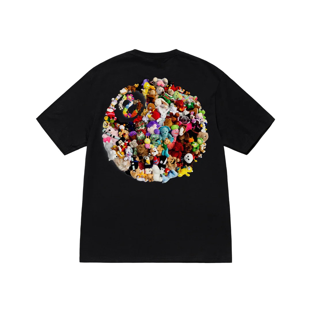 STUSSY PLUSH TSHIRT - BLACK
