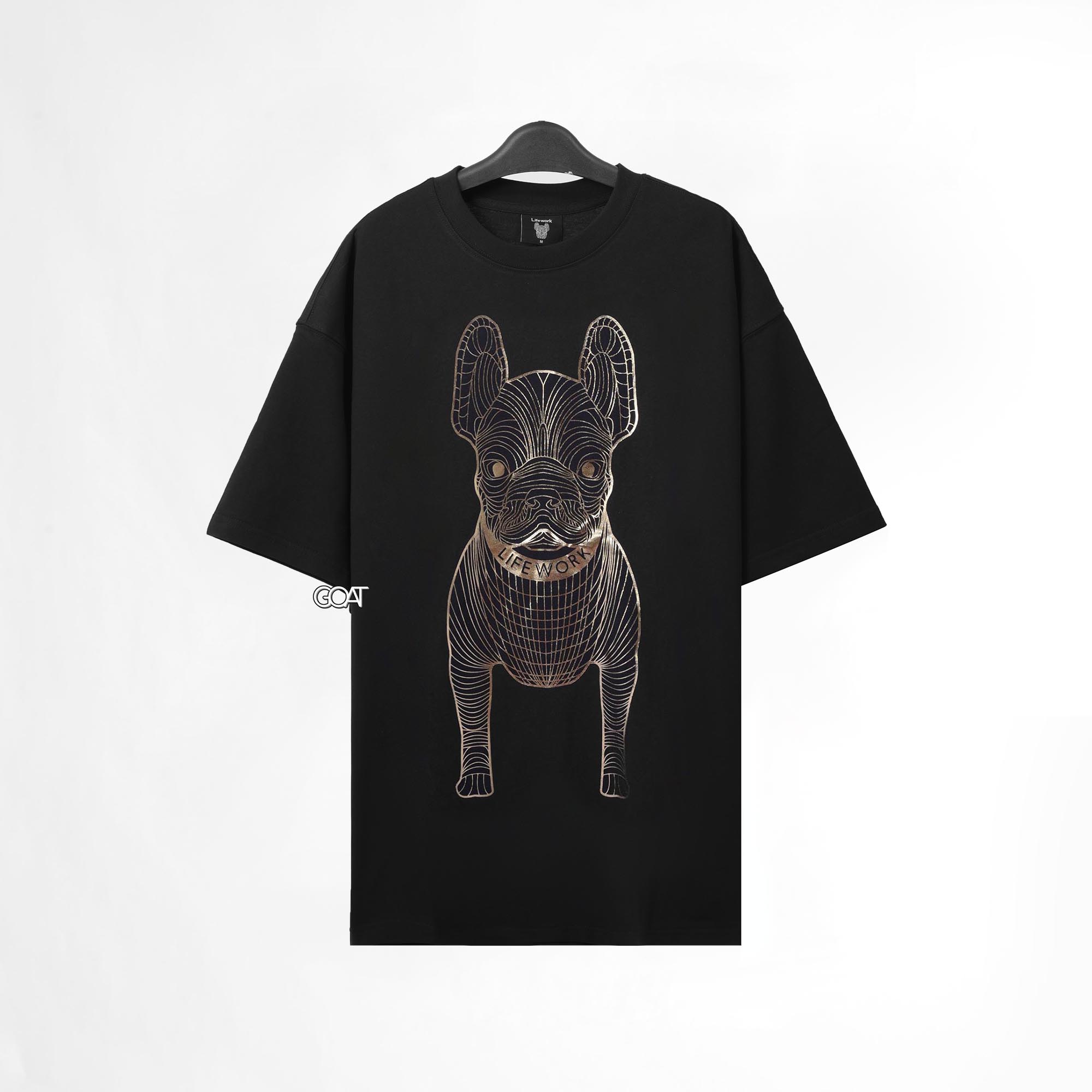 LIFEWORK BIG LADOG T-SHIRT - BLACK/GOLD