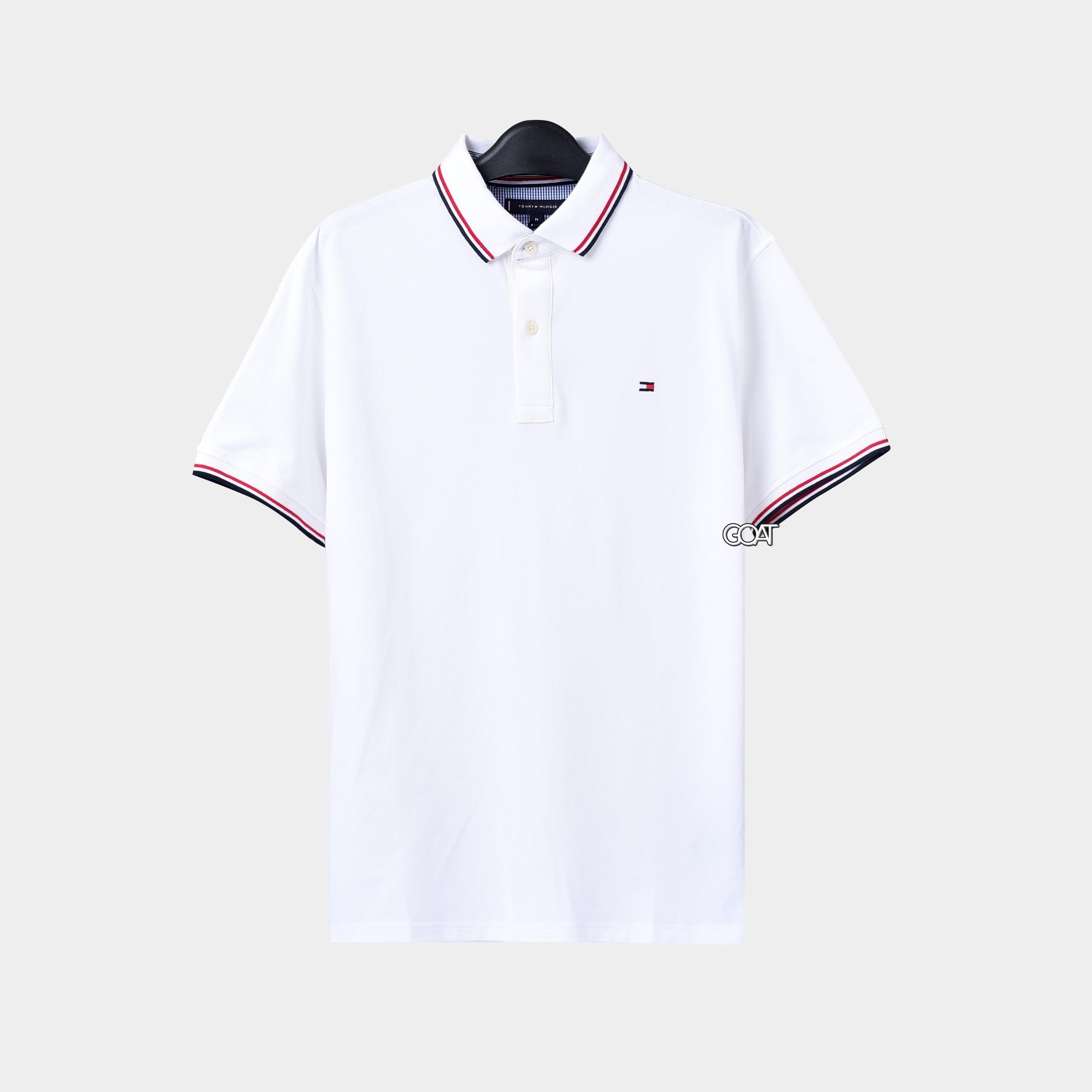 TOMMY HILFIGER PREMIUM PIQUE POLO SHIRT - WHITE