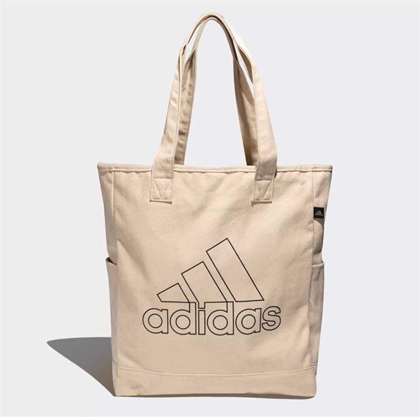 ADIDAS CANVAS TOTE BAG - CREAM