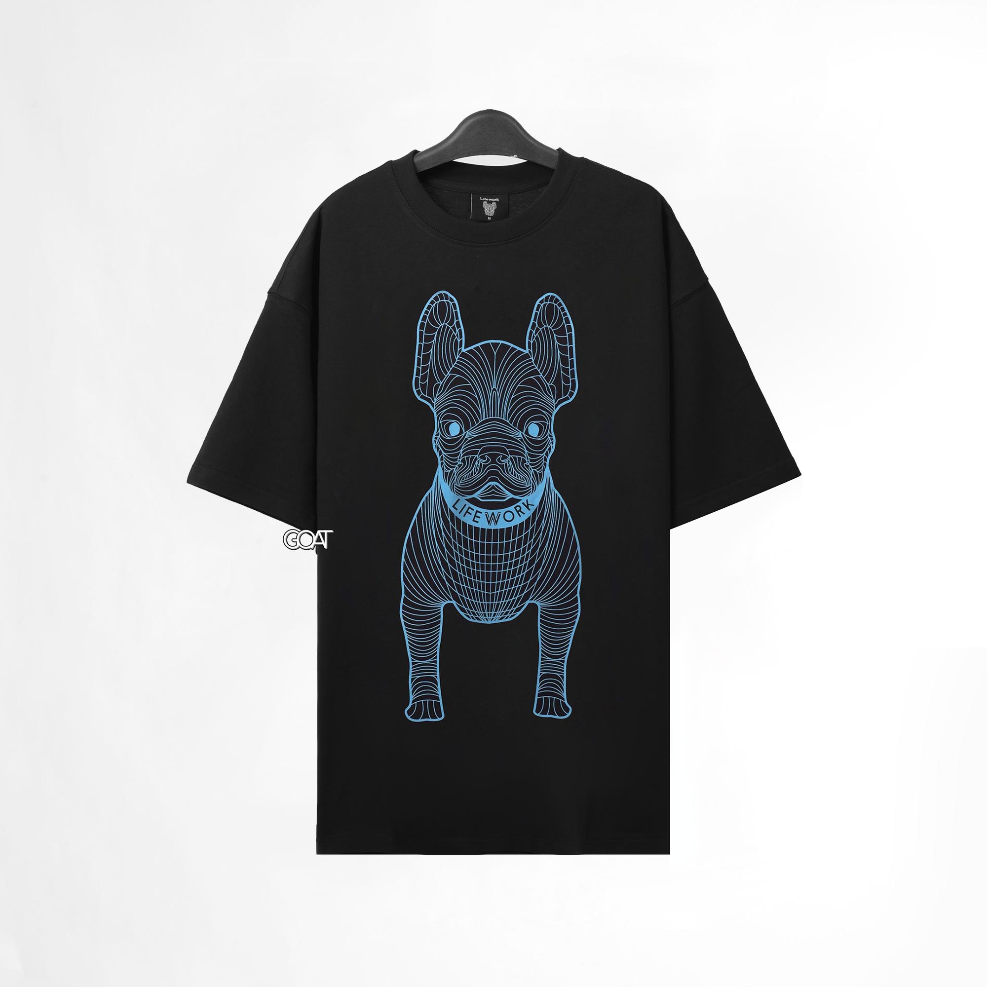 LIFEWORK BIG LADOG T-SHIRT - BLACK/BLUE