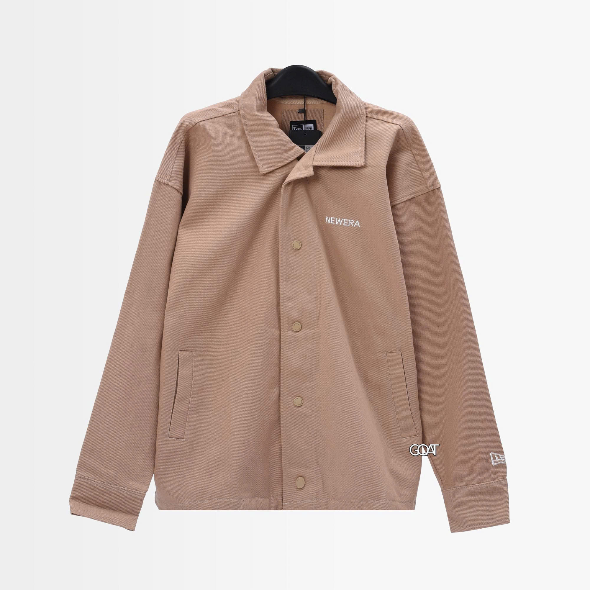 NEW ERA COACH JK41 BASIC LOGO JACKET - IVORY