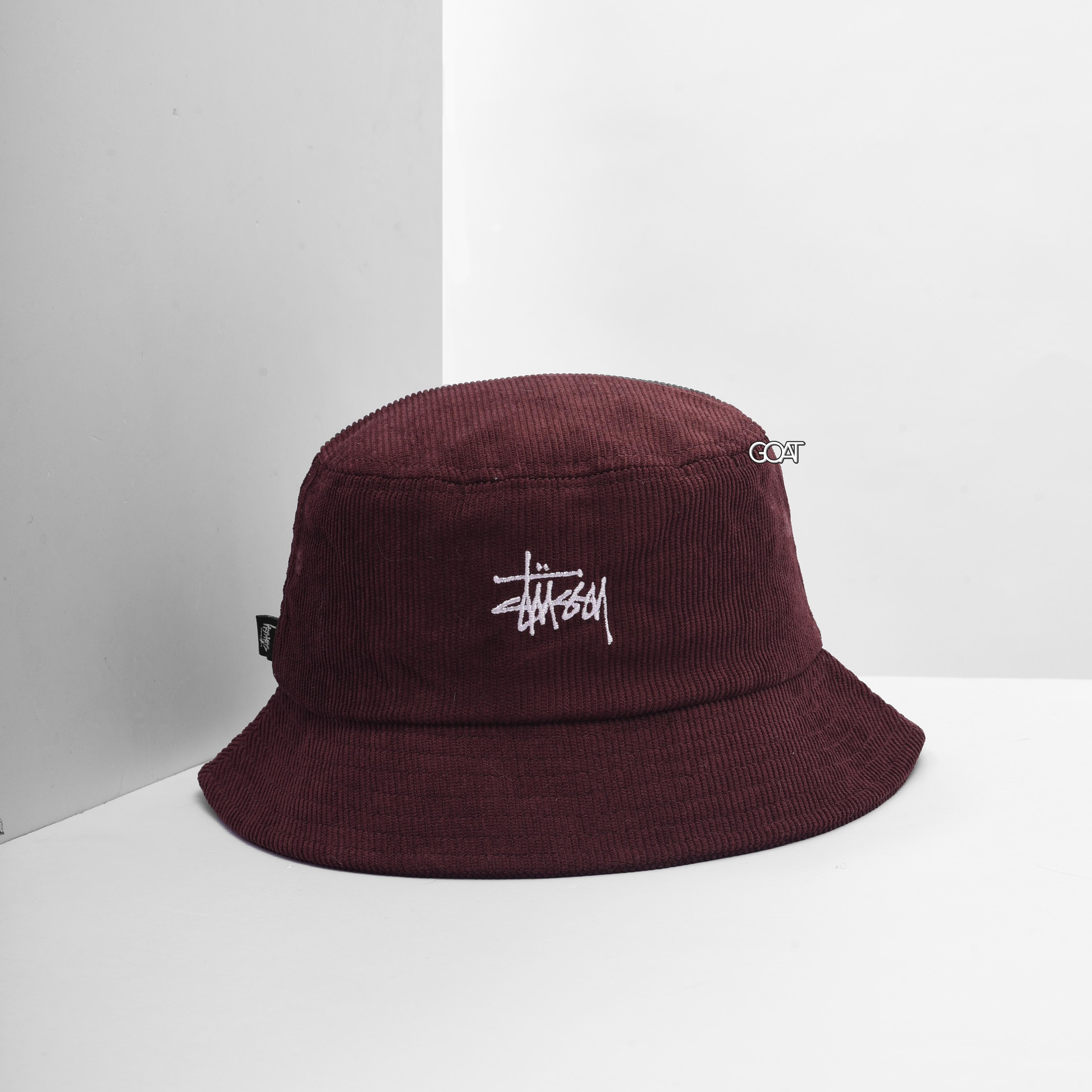 STUSSY GRAFFITI CORD BUCKET HAT - CHOCOLATE