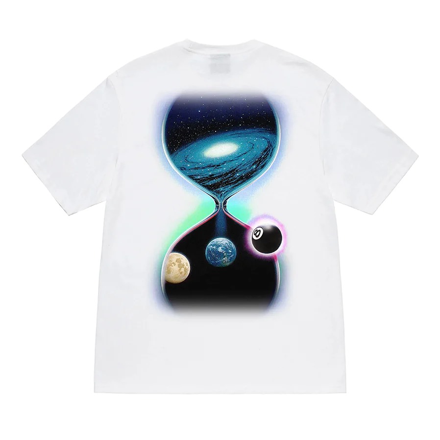 STUSSY  GALAXY TSHIRT - WHITE