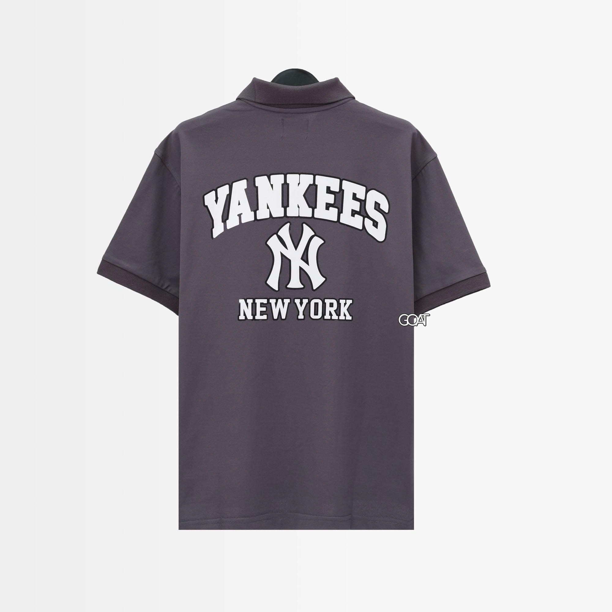 NEW ERA YKNY BACK LOGO POLO SHIRT - GREY