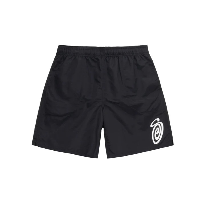 STUSSY CURLY S WATER SHOCK - BLACK
