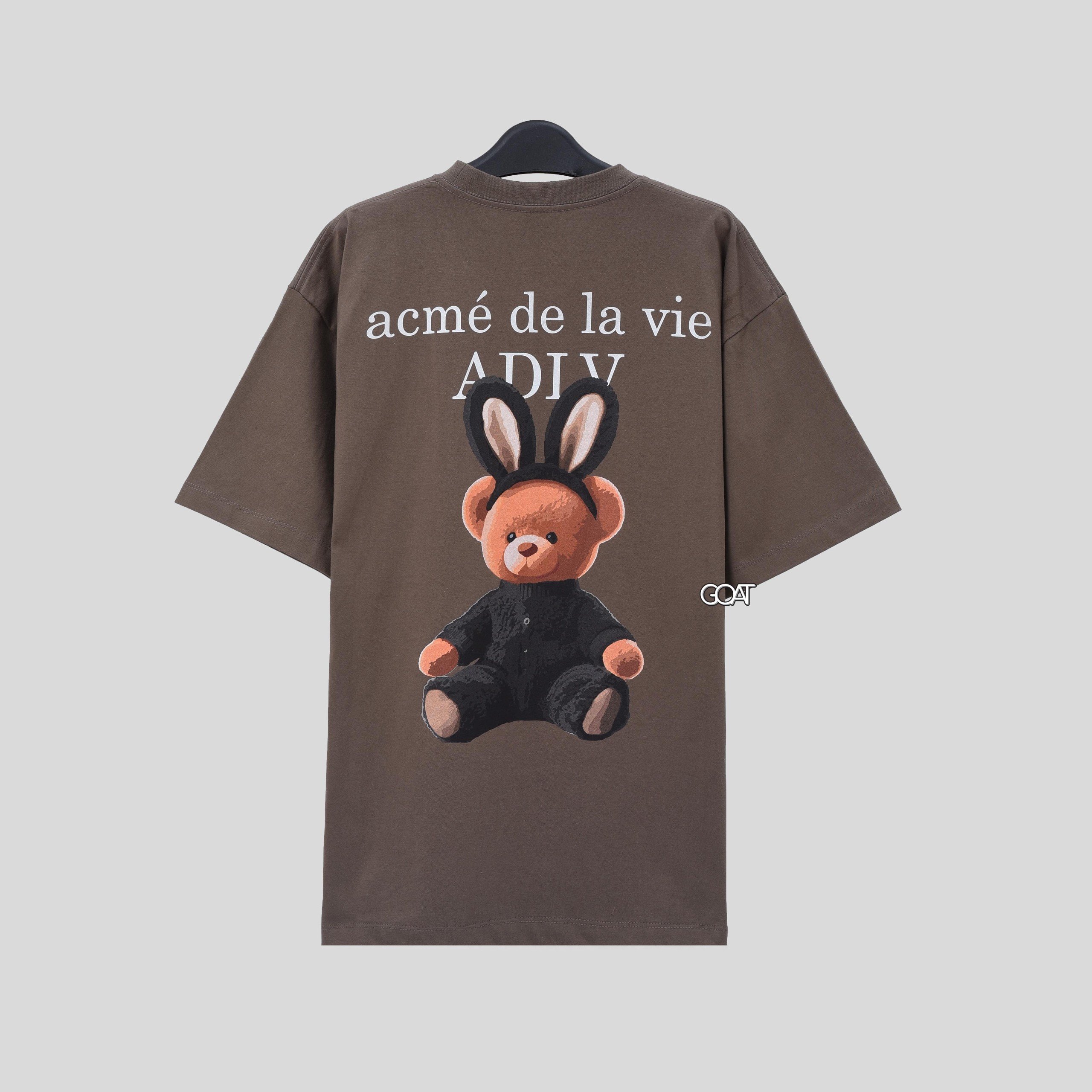 ADLV RABBIT BEAR DOLL TSHIRT - CORAL