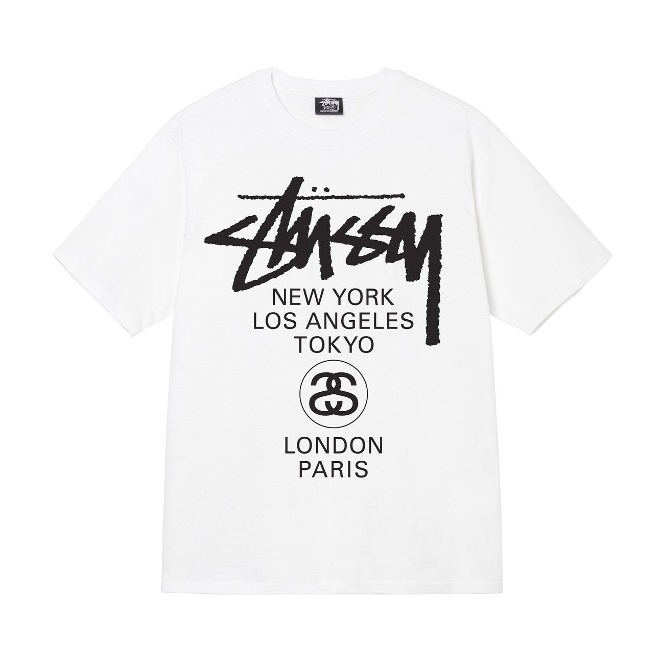 STUSSY WORLD TOUR TSHIRT - WHITE