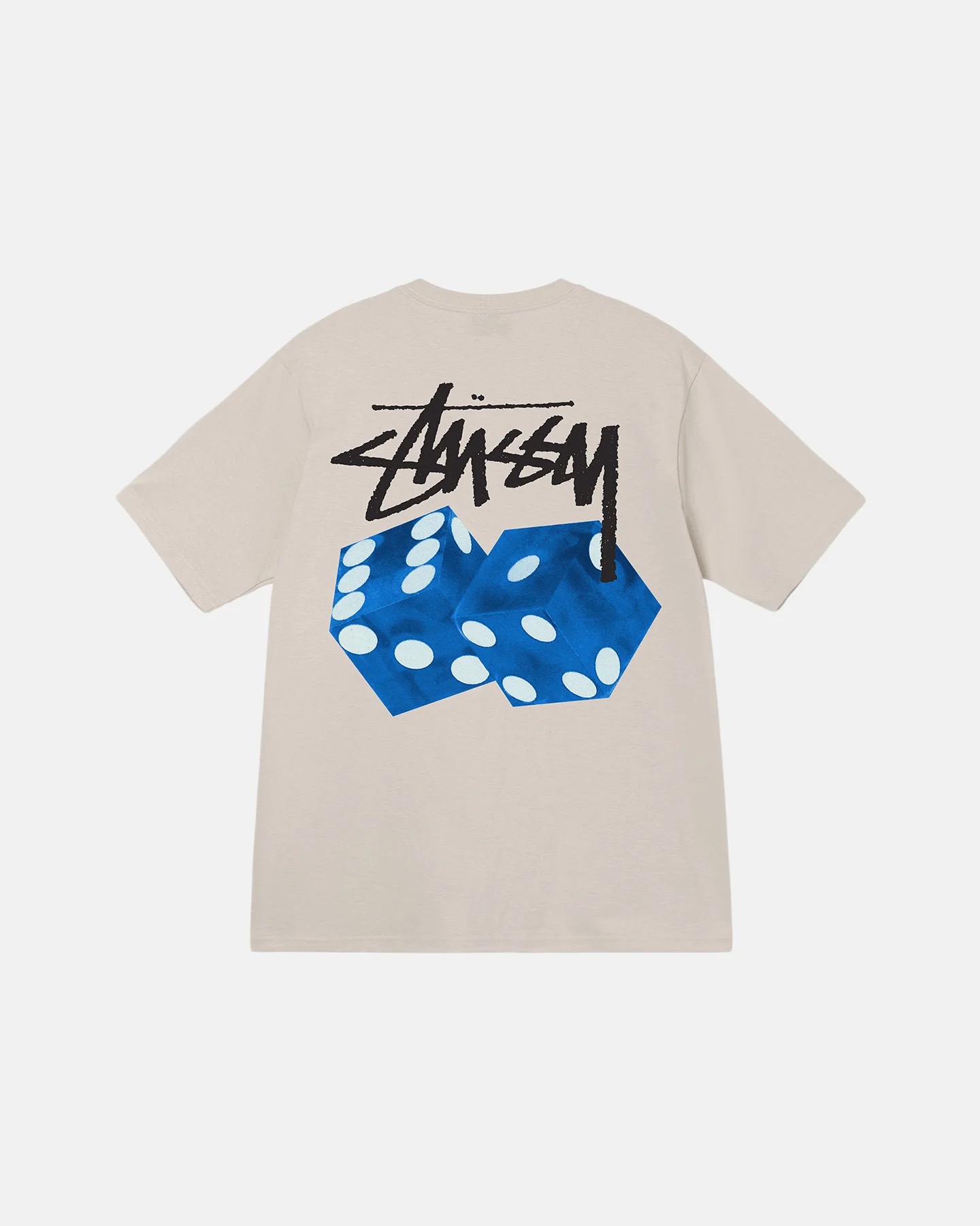STUSSY DICE OUT TSHIRT - SMOKE