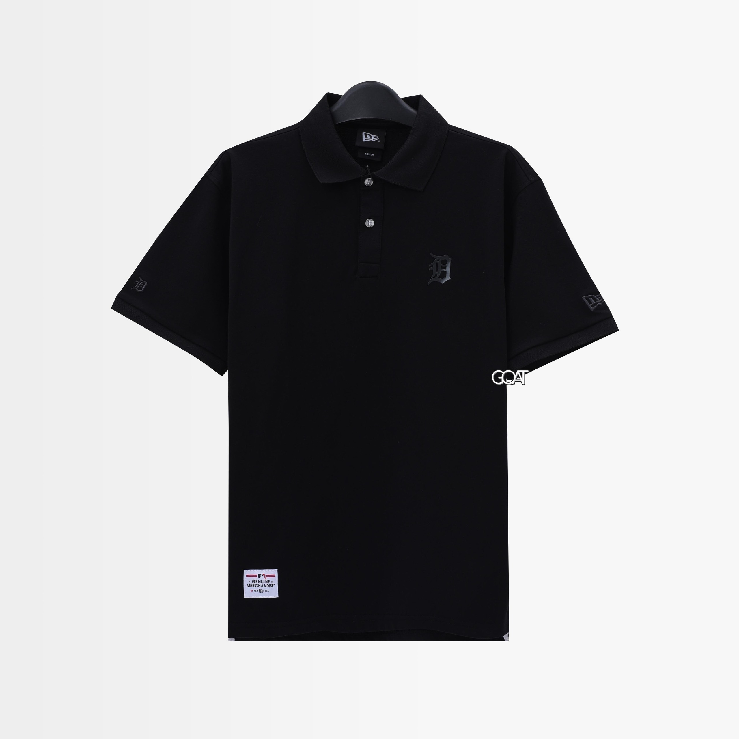 NEW ERA DETROIT TIGERS POLO SHIRT - BLACK