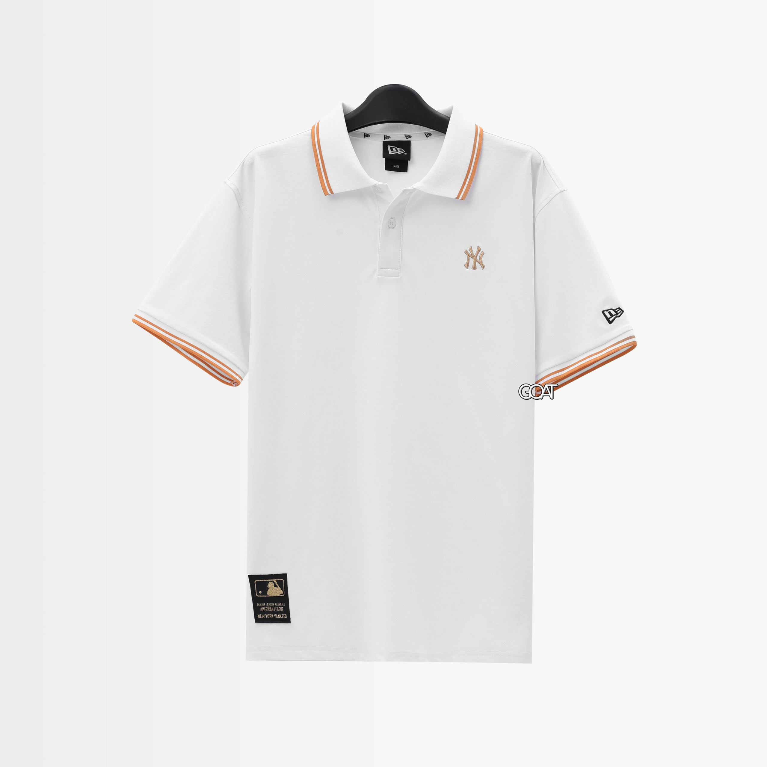 NEW ERA GOLD LINE POLO SHIRT - WHITE