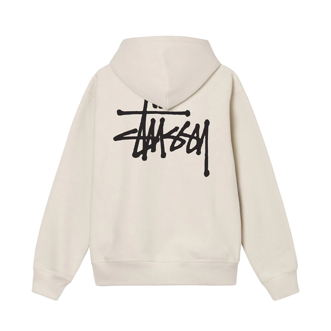 STUSSY BASIC HOODIE - PUTTY