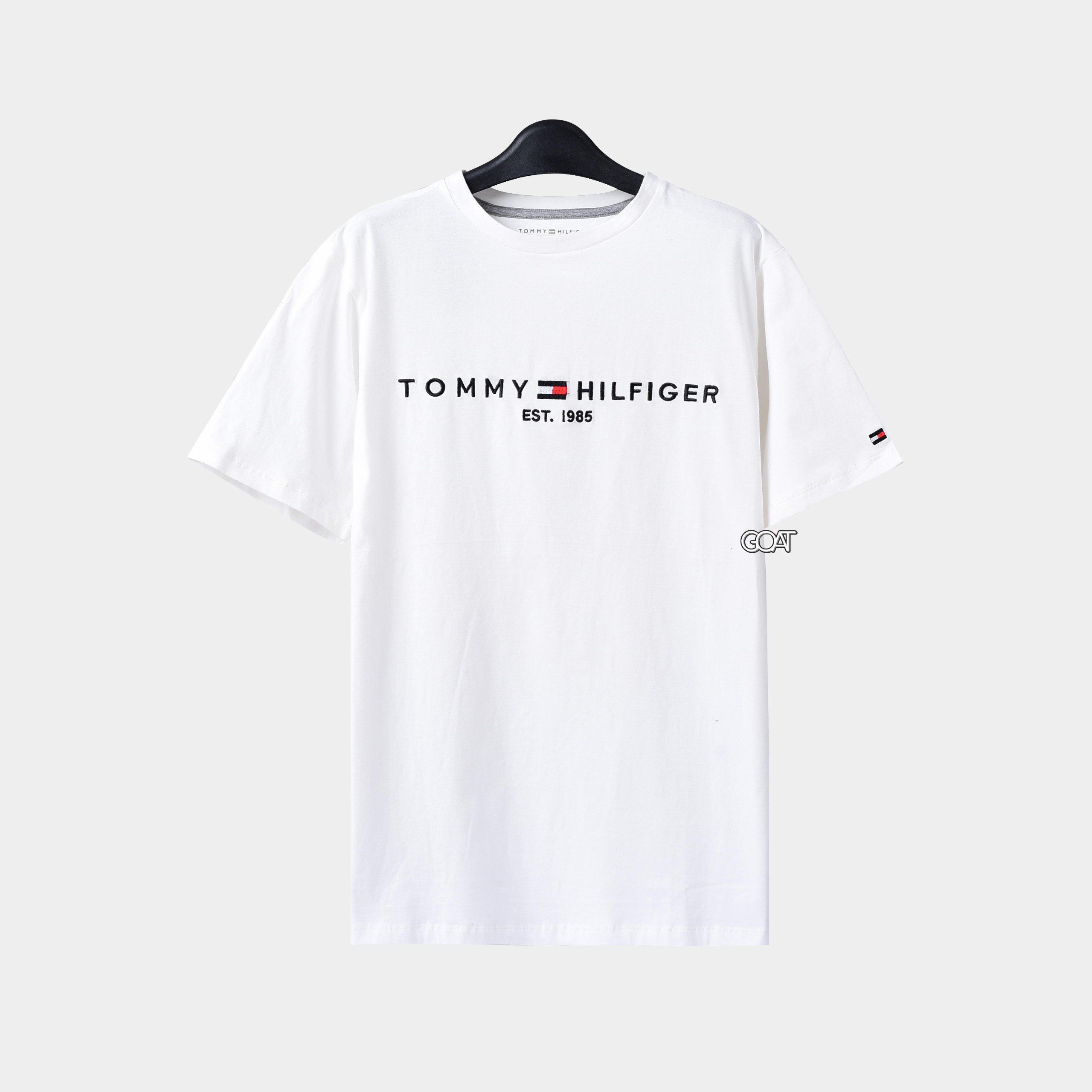 TOMMY HILFIGER BIG AND TALL TSHIRT - WHITE