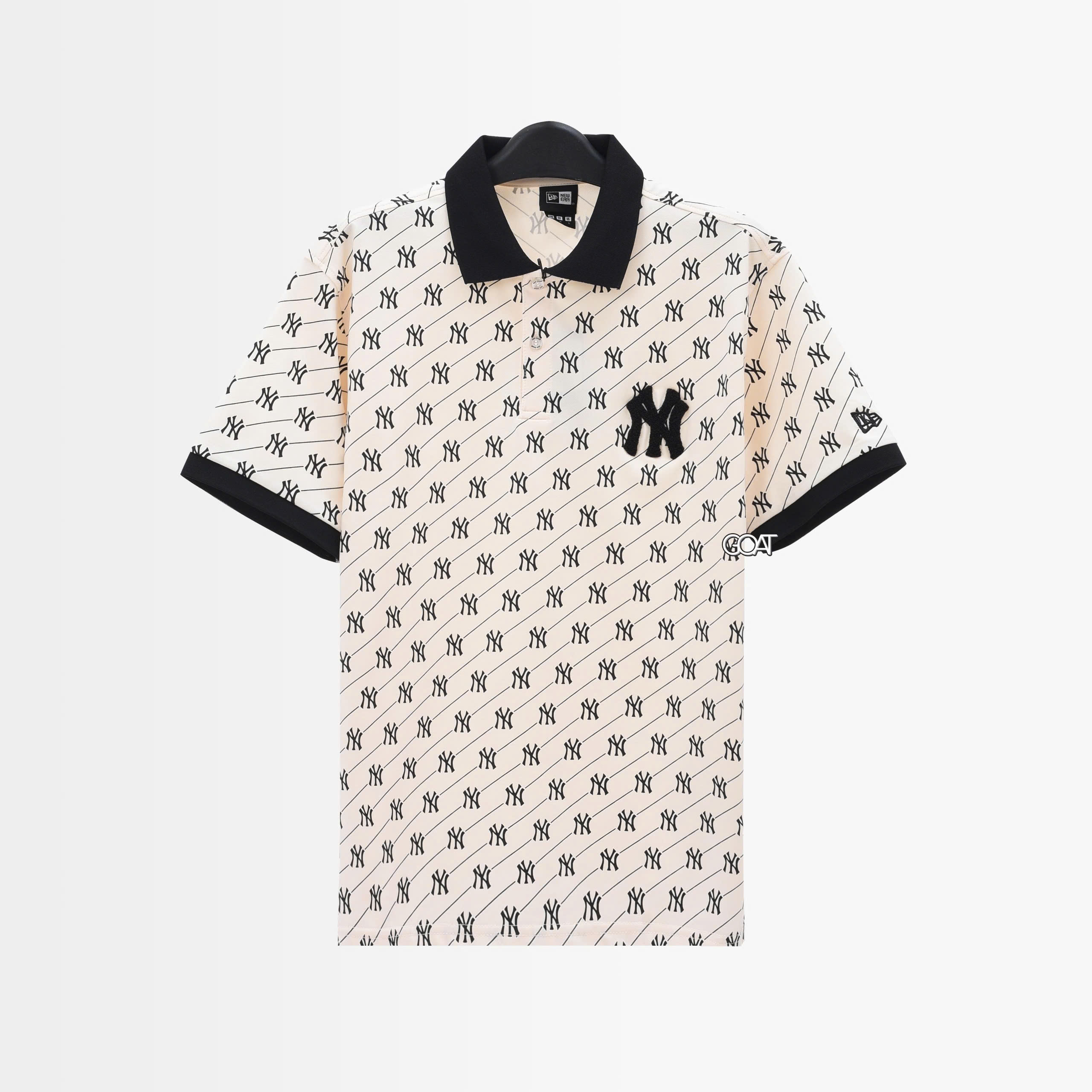 NEW ERA MONO NY POLO SHIRT - IVORY