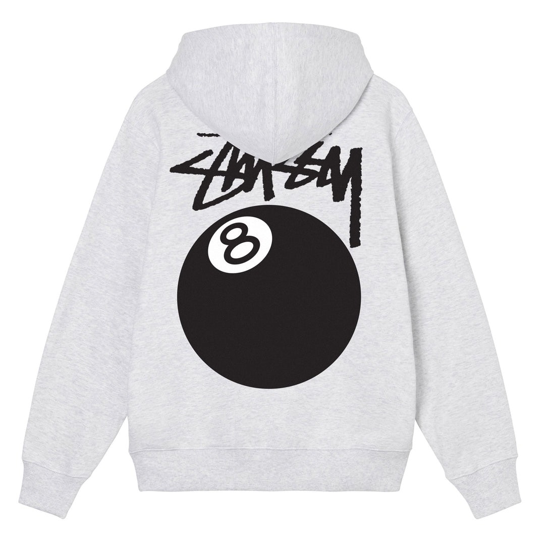 STUSSY 8 BALL HOODIE - GREY