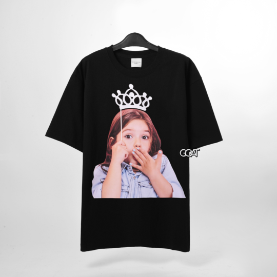 ADLV Baby Face Short Sleeve Tiara Tshirt - Black