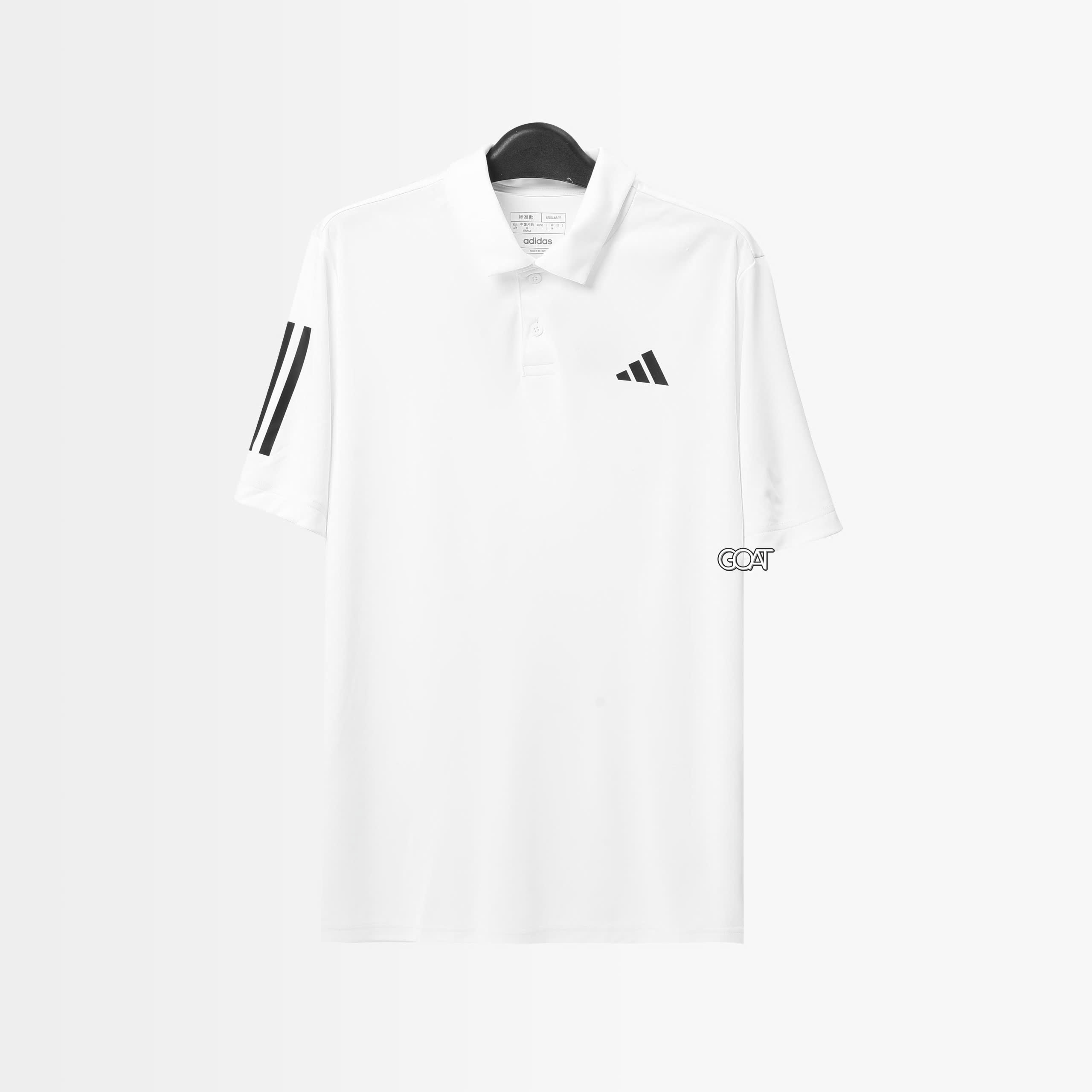 ADIDAS CLUB 3STR POLO SHIRT - WHITE