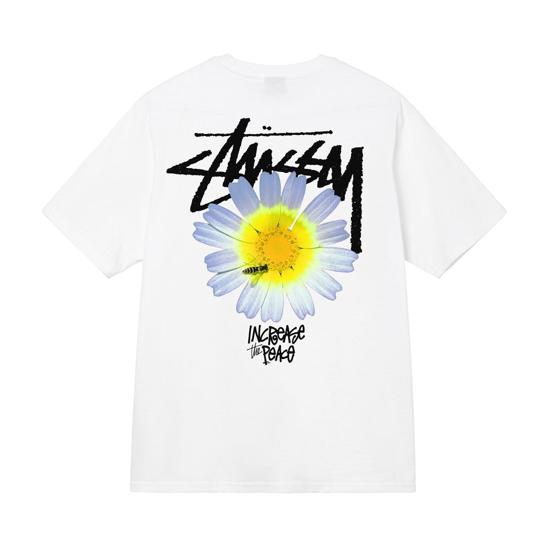 STUSSY ITP FLOWER TSHIRT - WHITE