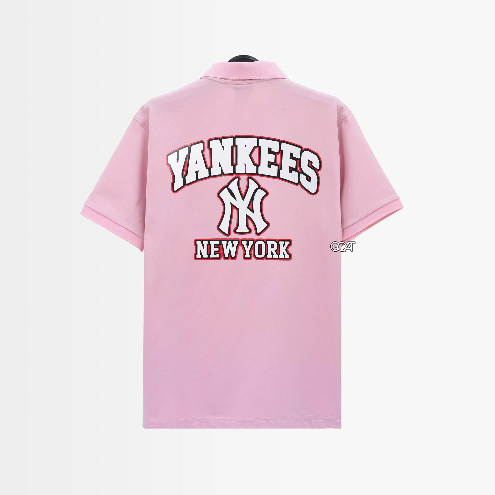 NEW ERA YANKEES LOGO POLO SHIRT - PINK