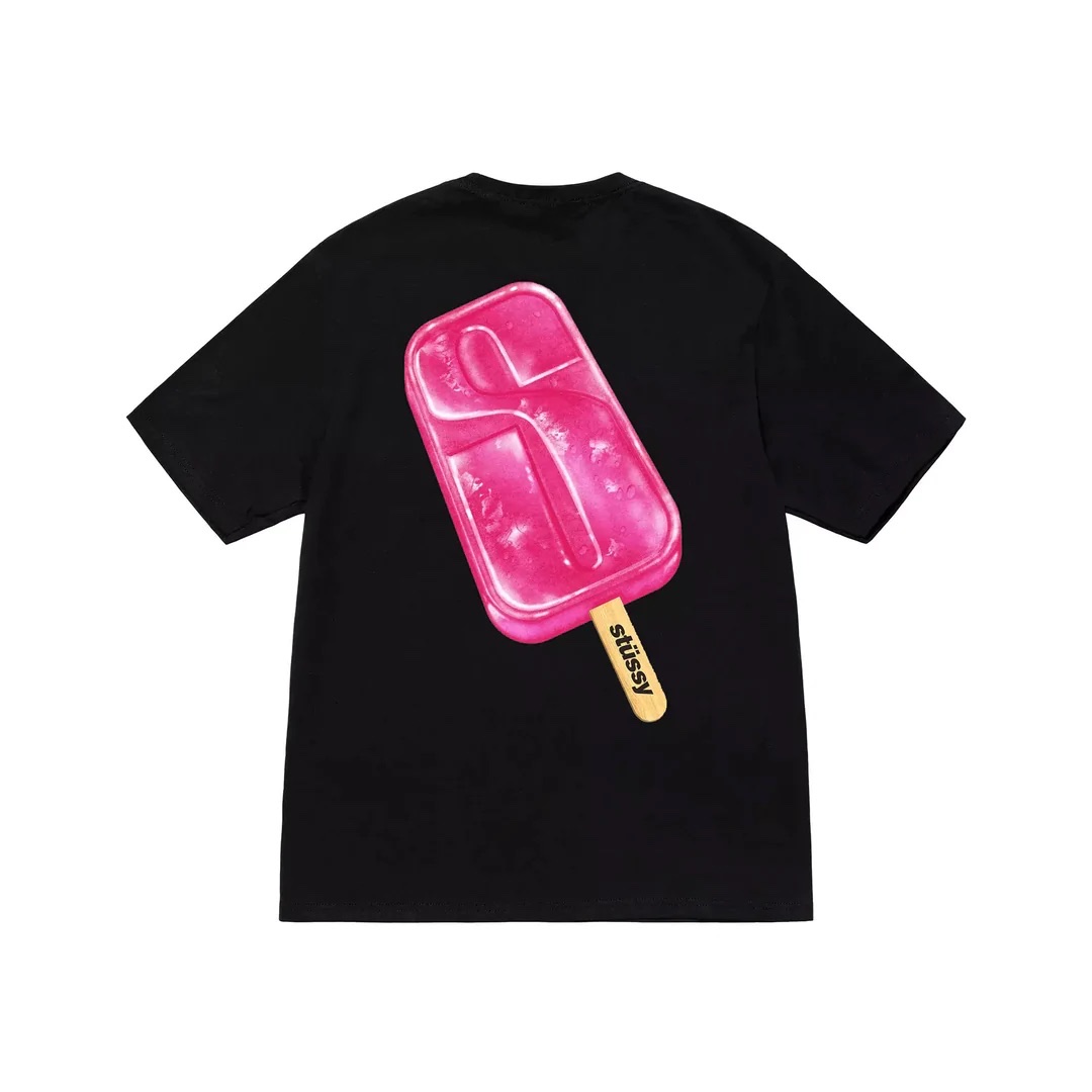 STUSSY POPSICLE TSHIRT - BLACK