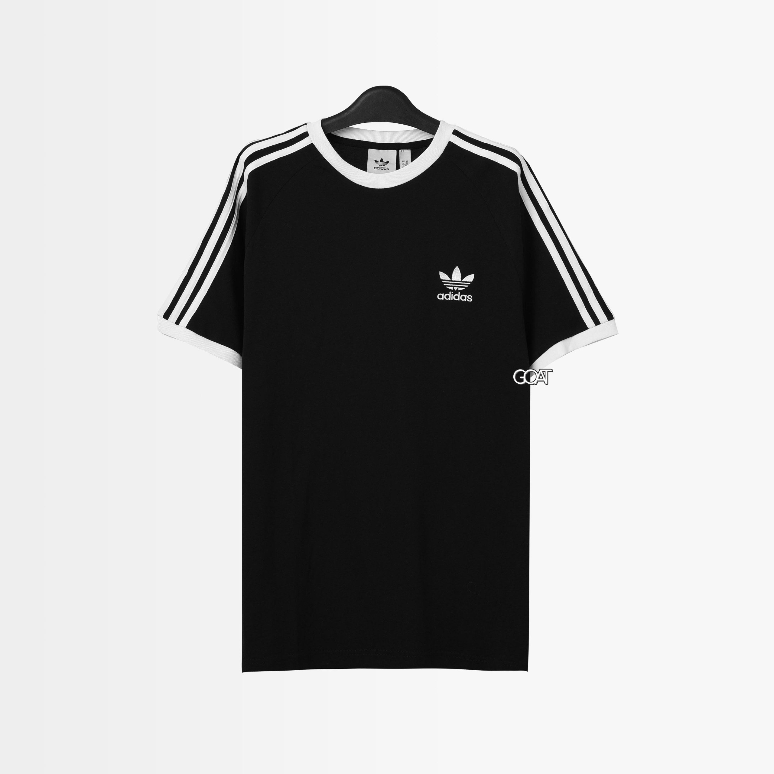 ADIDAS CLASSIC ADICOLOR 3 STRIPES TSHIRT - BLACK