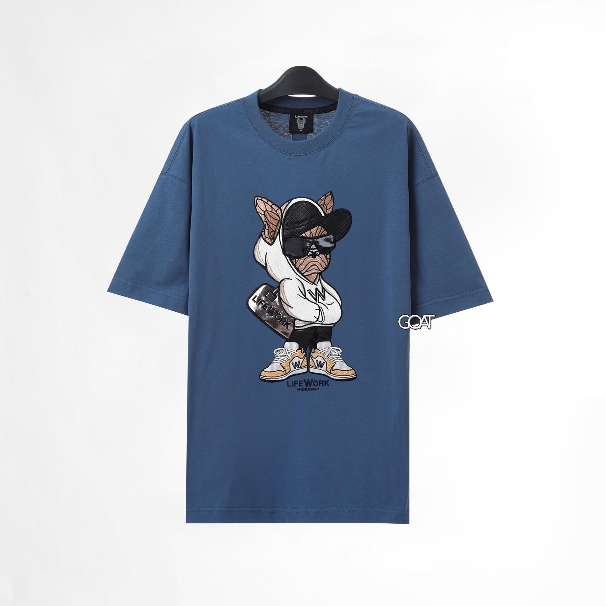 LIFEWORK HIP DOG SS24 T-SHIRT - NAVY