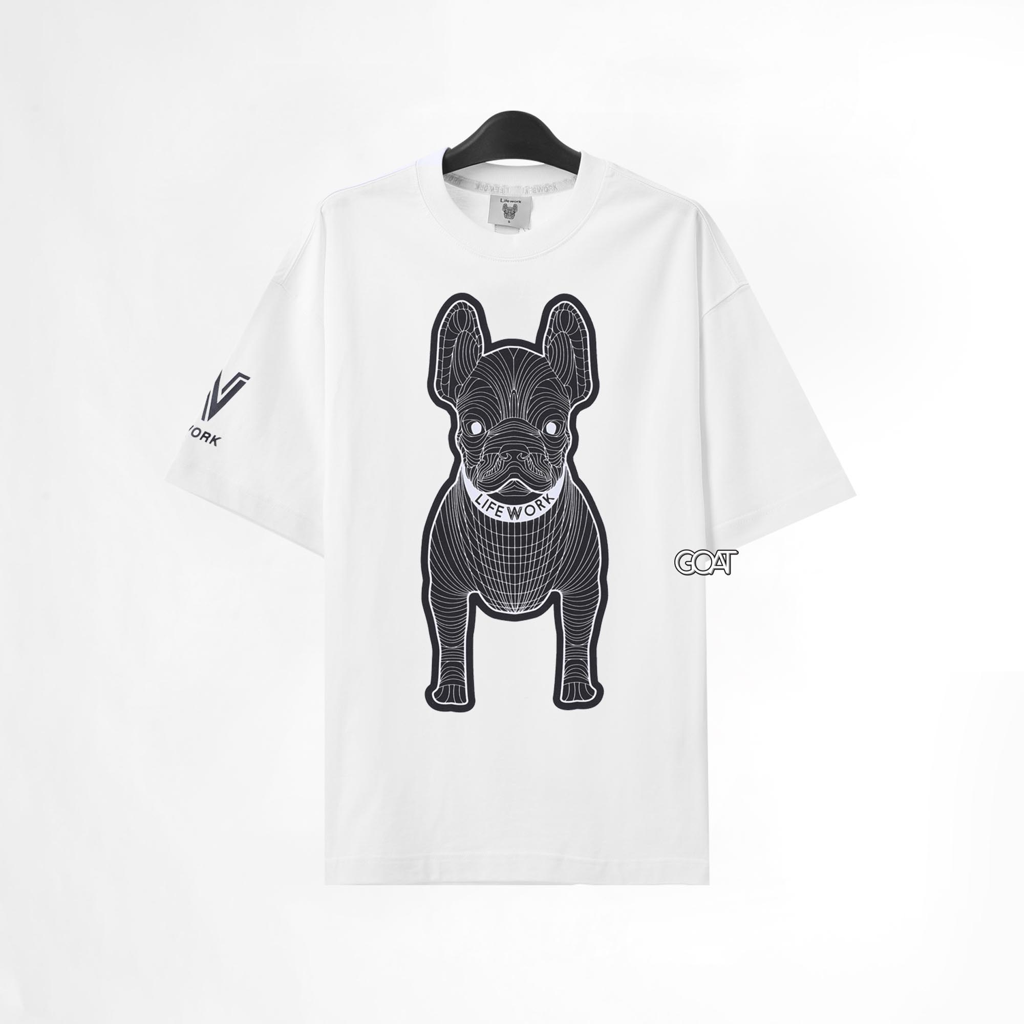 LIFEWORK SIKET RACKET T-SHIRT - WHITE