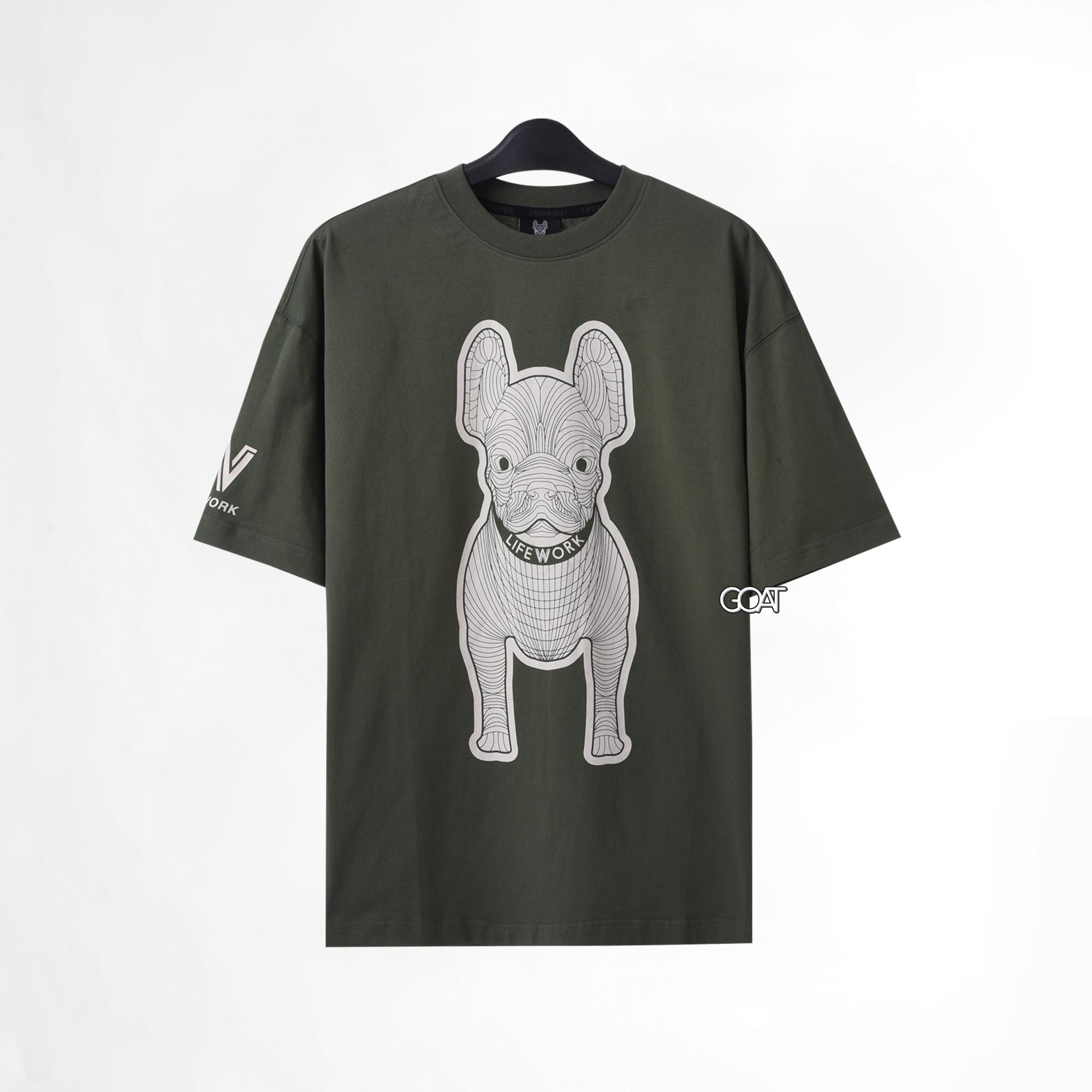 LIFEWORK SIKET RACKET T-SHIRT - OLIVE