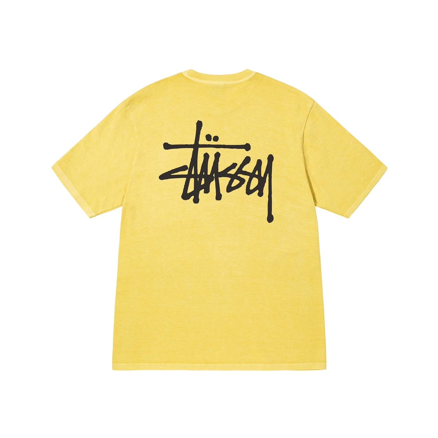 STUSSY BASIC TSHIRT - BUTTER
