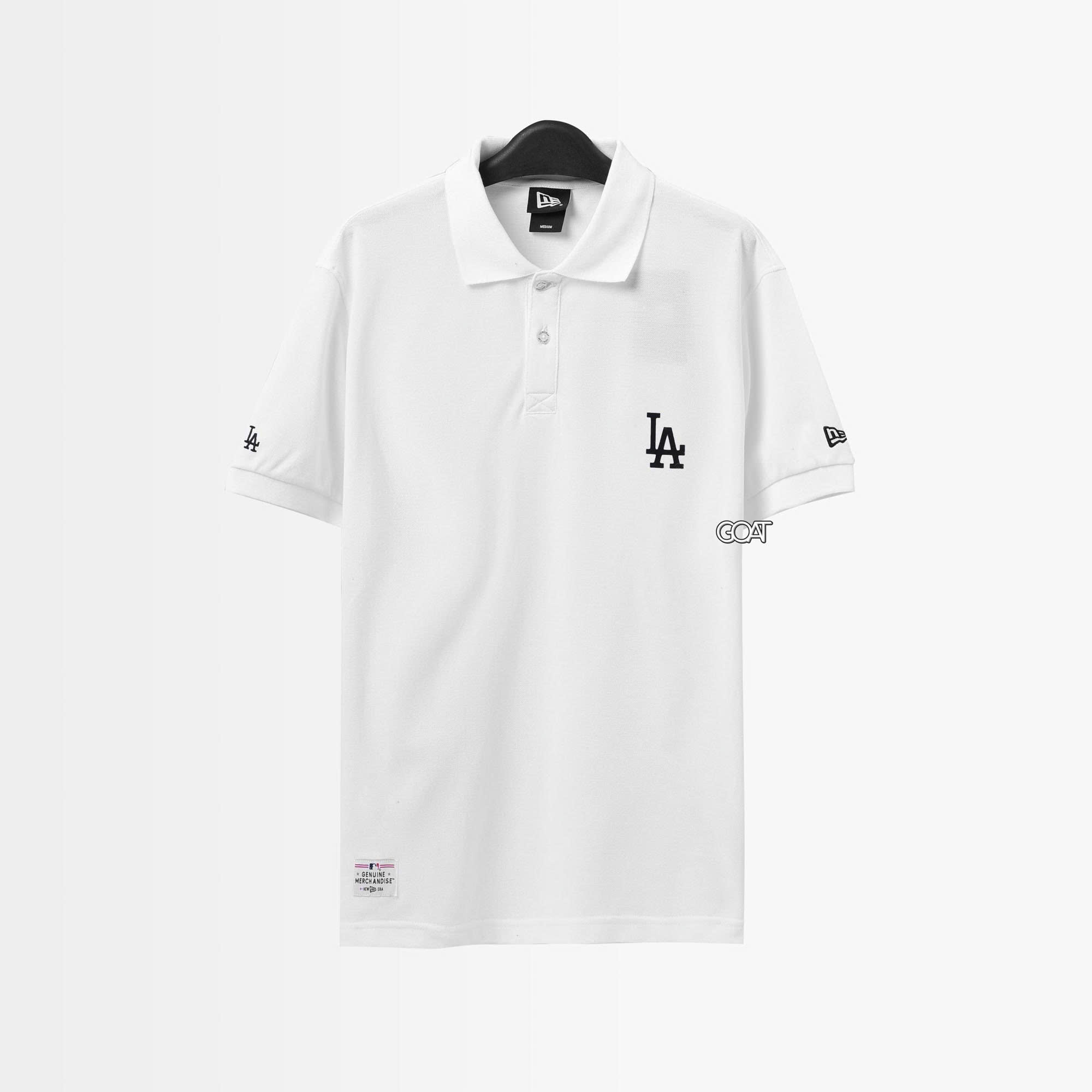 NEW ERA COLOR RID LA POLO SHIRT - WHITE