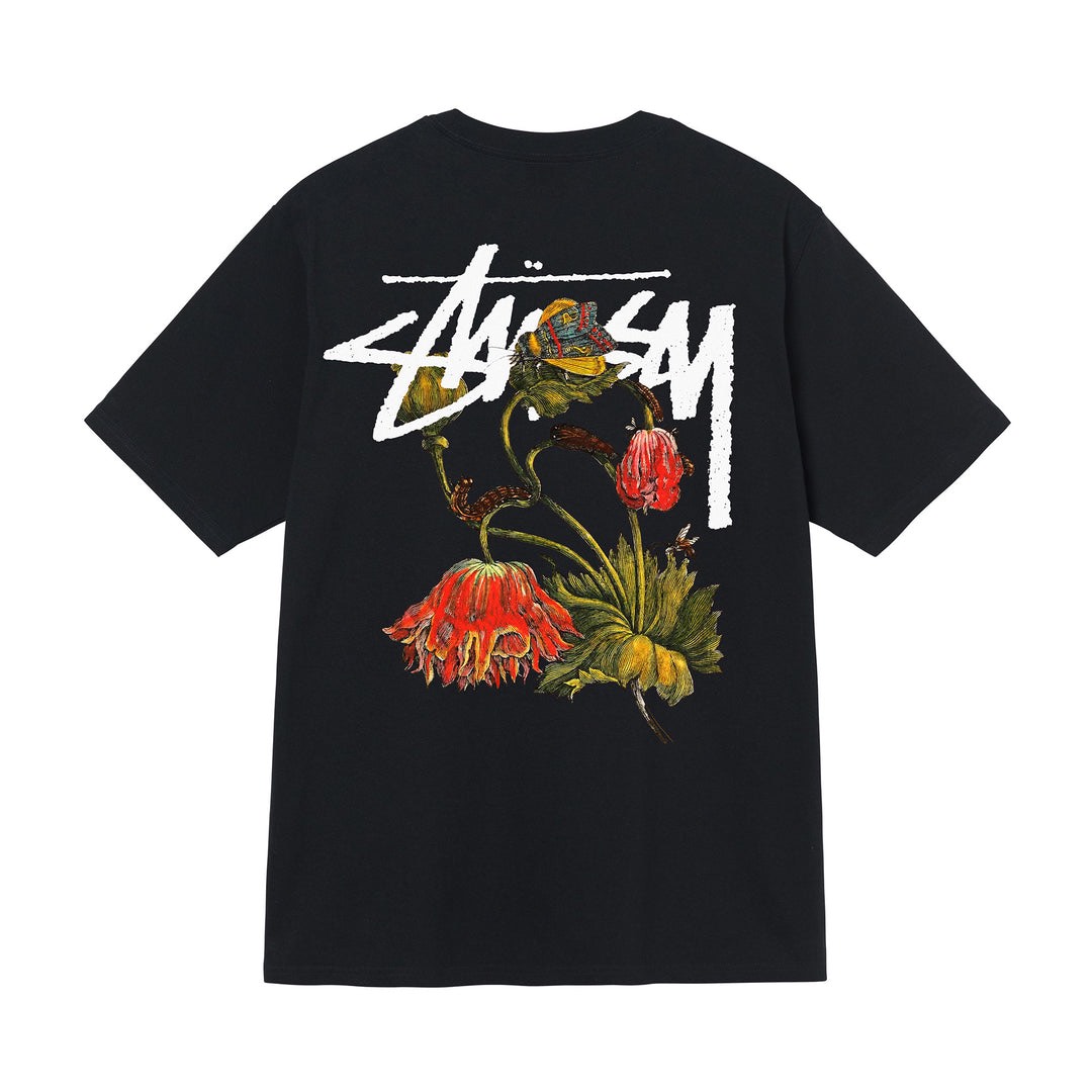 STUSSY WITHERED TSHIRT - BLACK