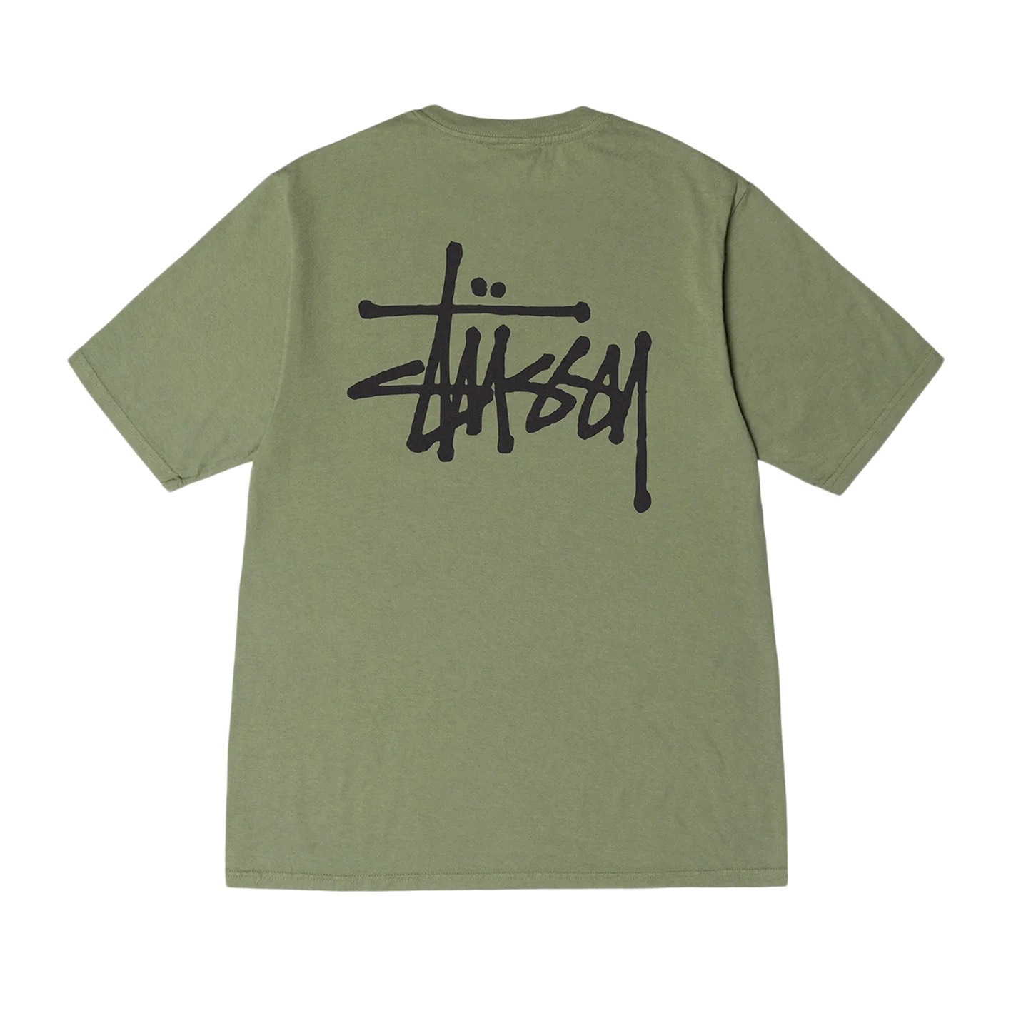 STUSSY BASIC TSHIRT - ARTICHOKE