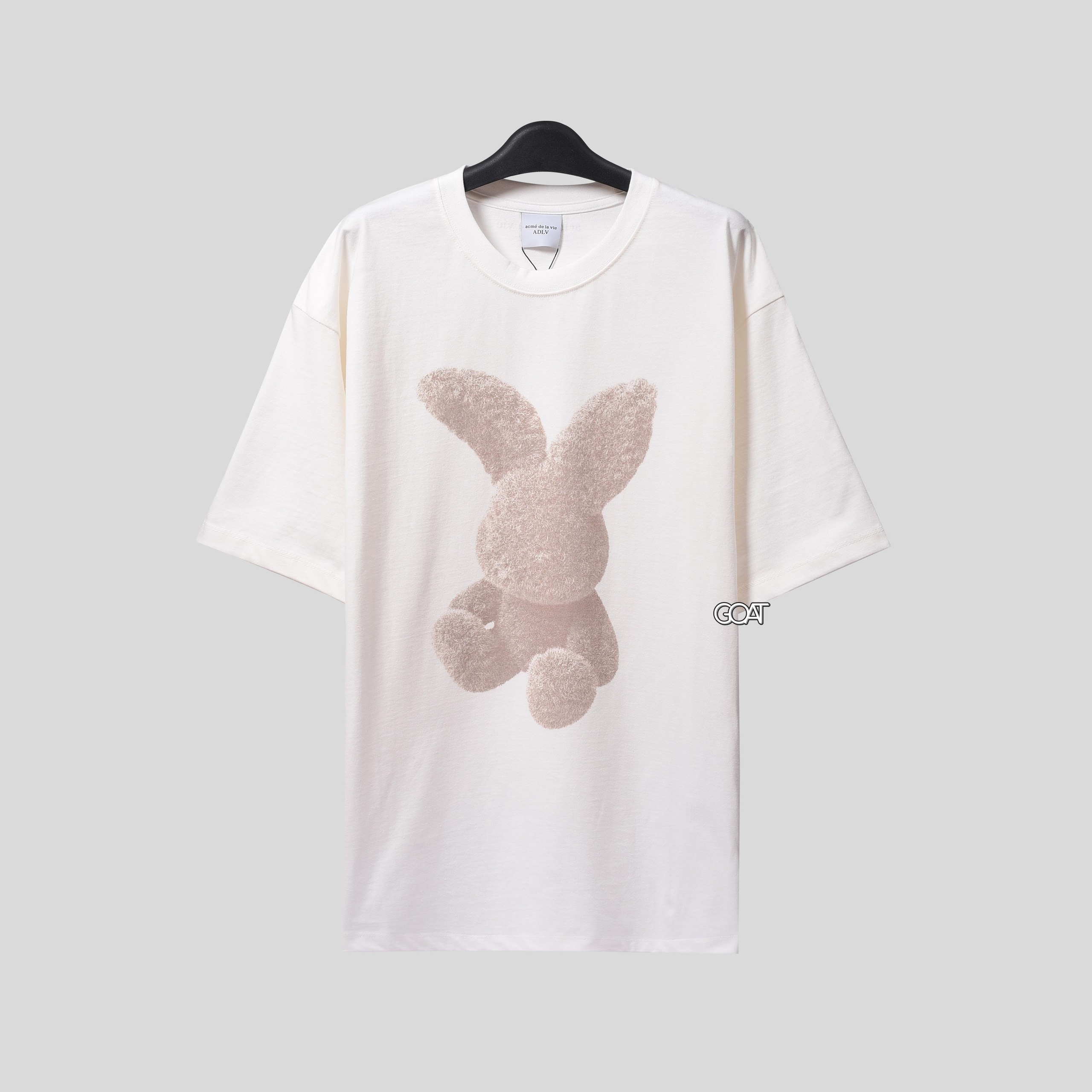 ADLV FUZZY RABBIT TSHIRT - CREAM