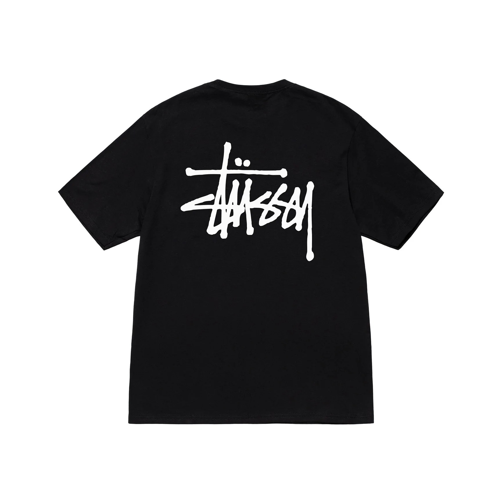 STUSSY BASIC TSHIRT - BLACK