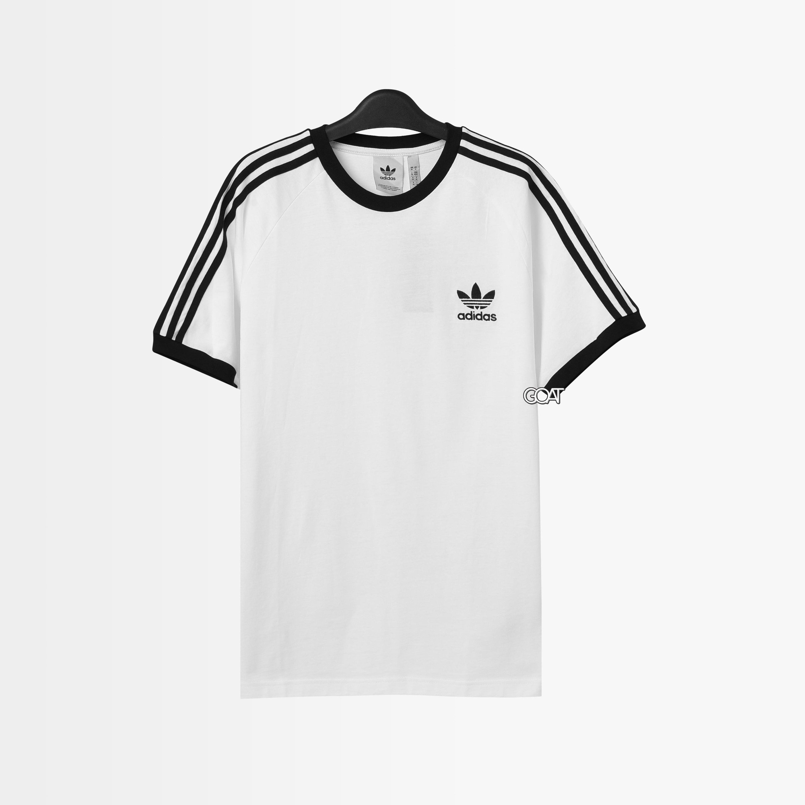 ADIDAS CLASSIC ADICOLOR 3 STRIPES TSHIRT - WHITE